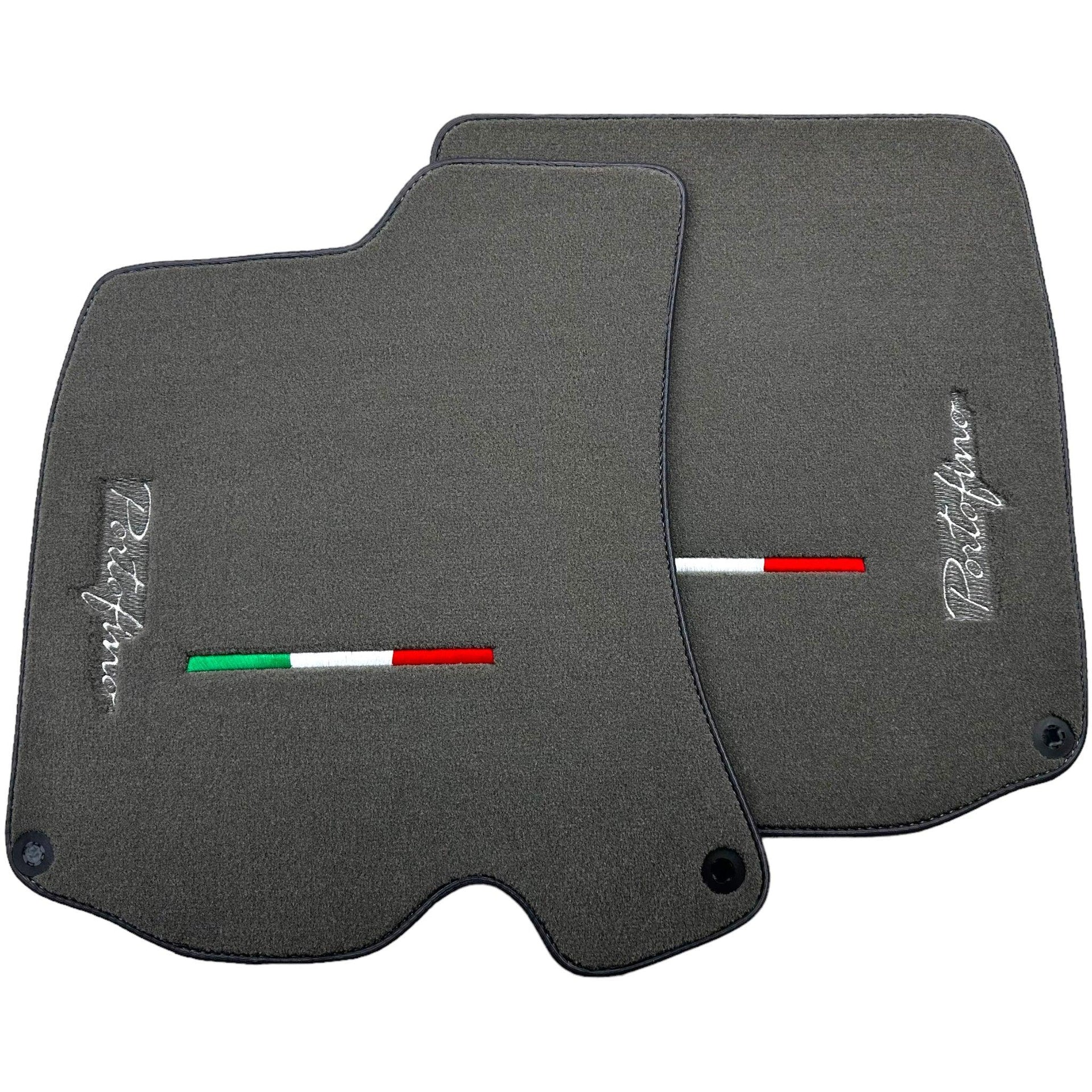 Gray Floor Mats for Ferrari Portofino (2018-2023) Italian Edition - AutoWin