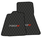 Carbon Fiber Leather Floor Mats For McLaren 720S