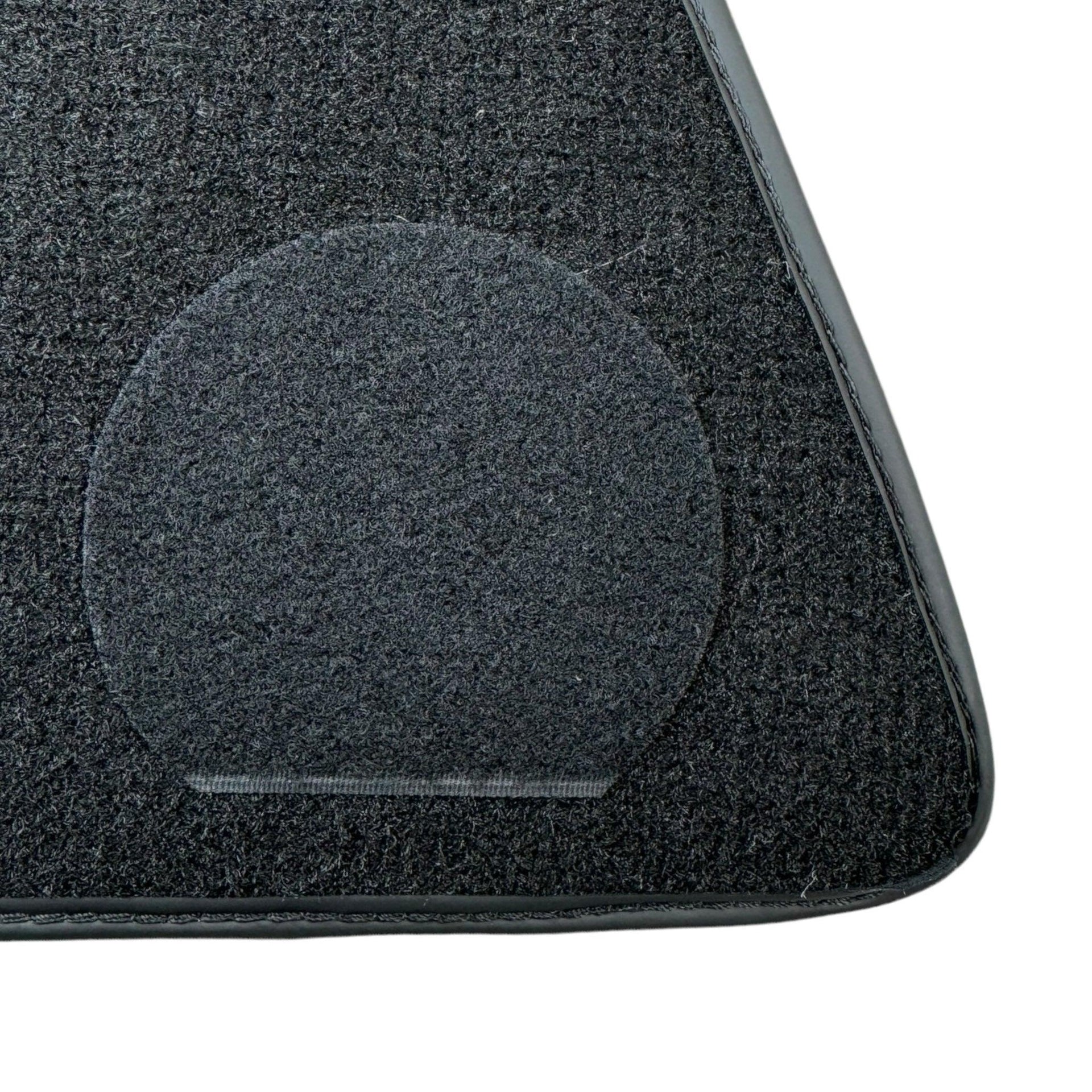 Black Floor Mats for Ferrari 296 GTS (2022-2024) with Carbon Fiber - AutoWin
