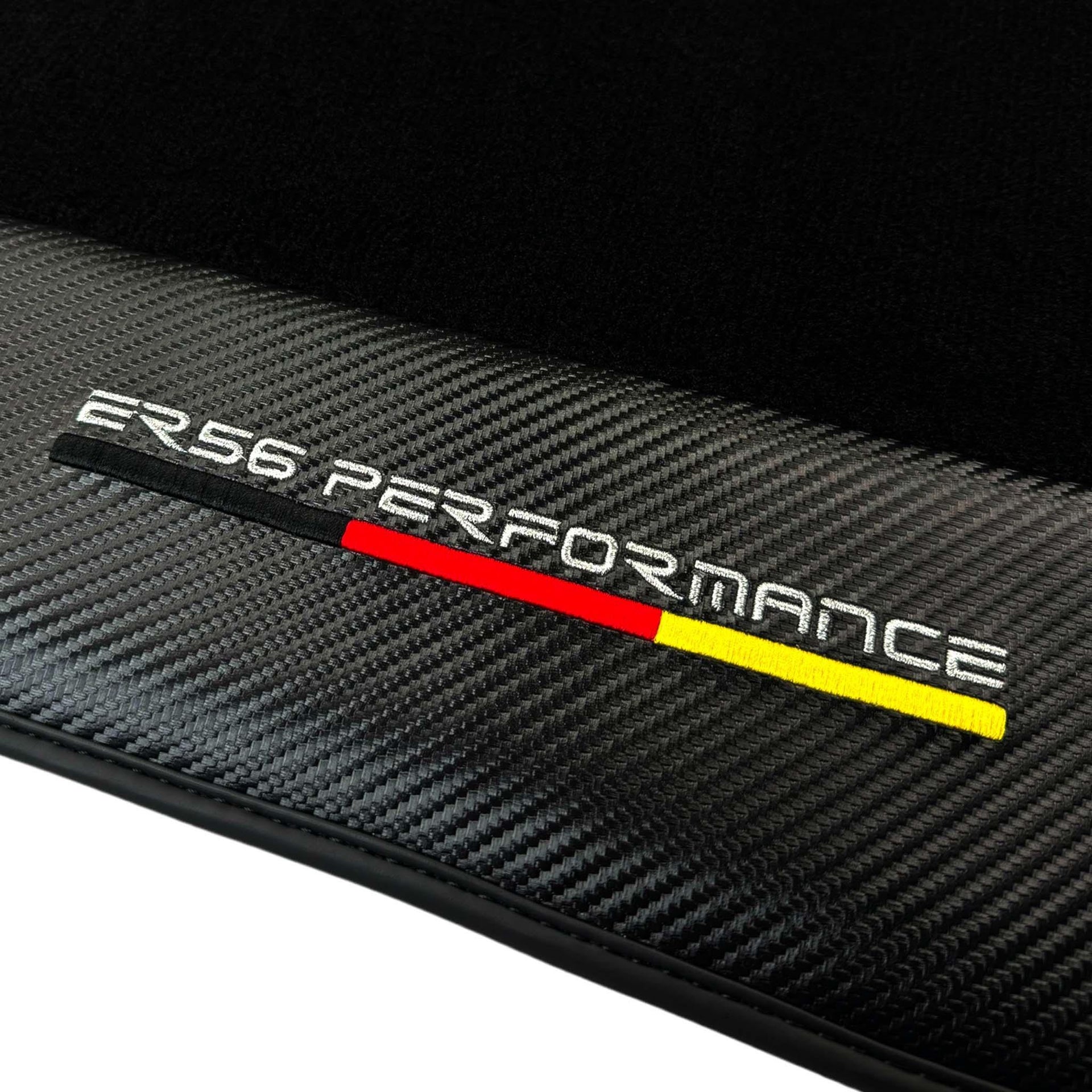 Black Floor Mats for Porsche 981 Boxster (2013-2016) with Carbon | ER56 Performance - AutoWin