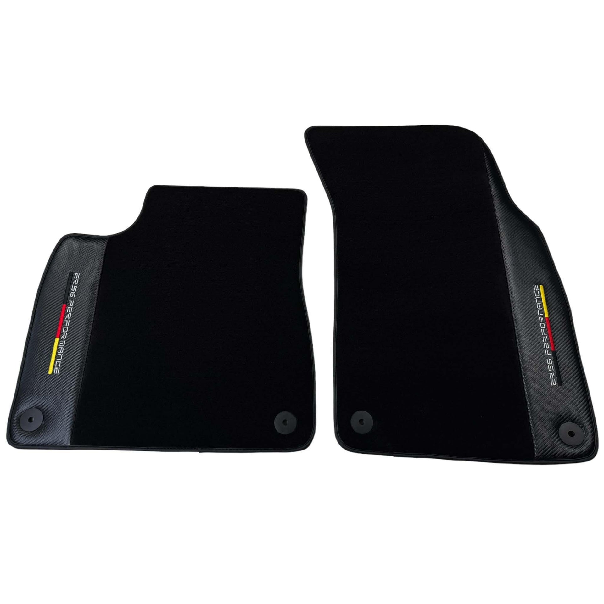 Black Floor Mats for Porsche 964 (1989-1994) with Carbon | ER56 Performance - AutoWin