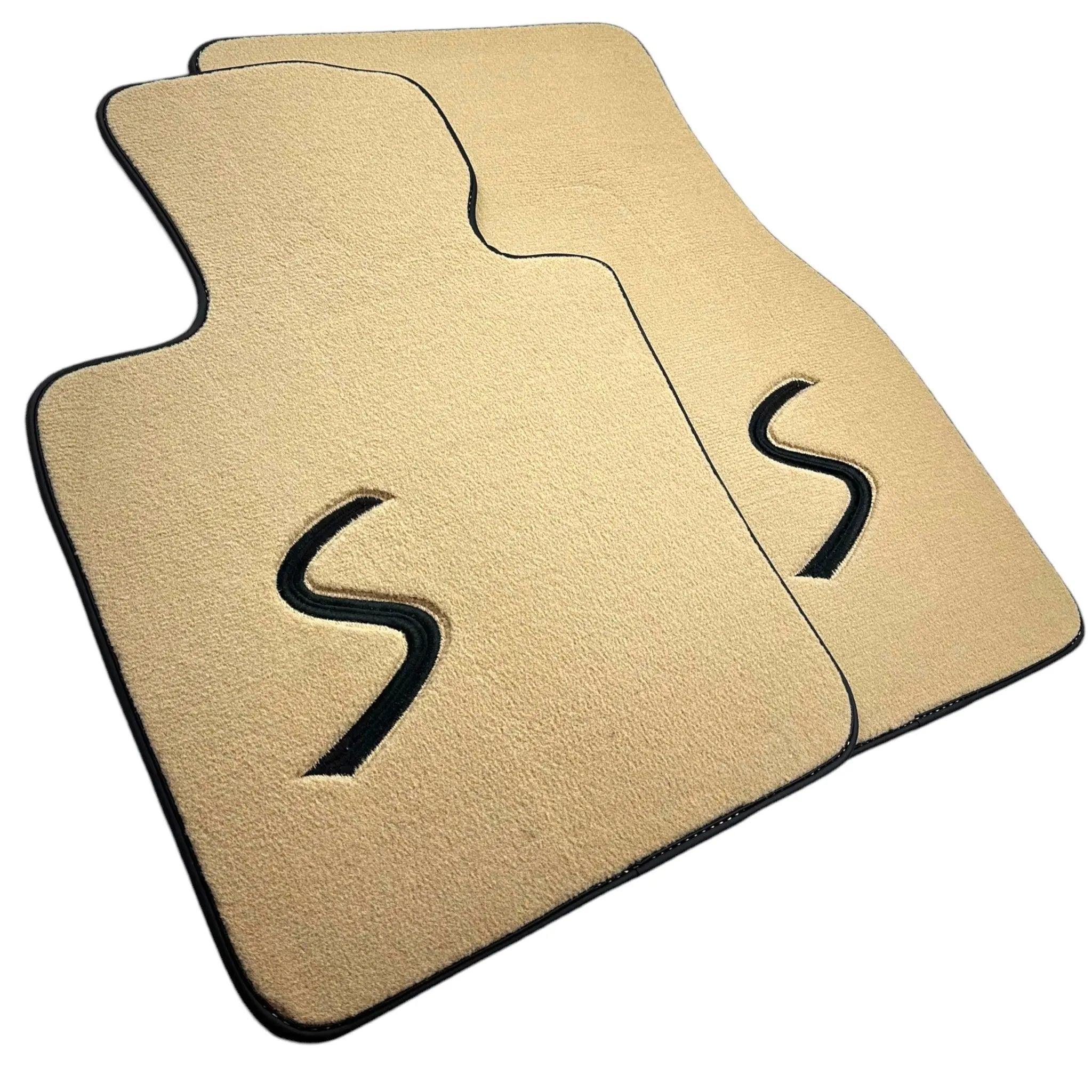 Beige Floor Mats for Mini Clubman F54 (2019-2023) - AutoWin