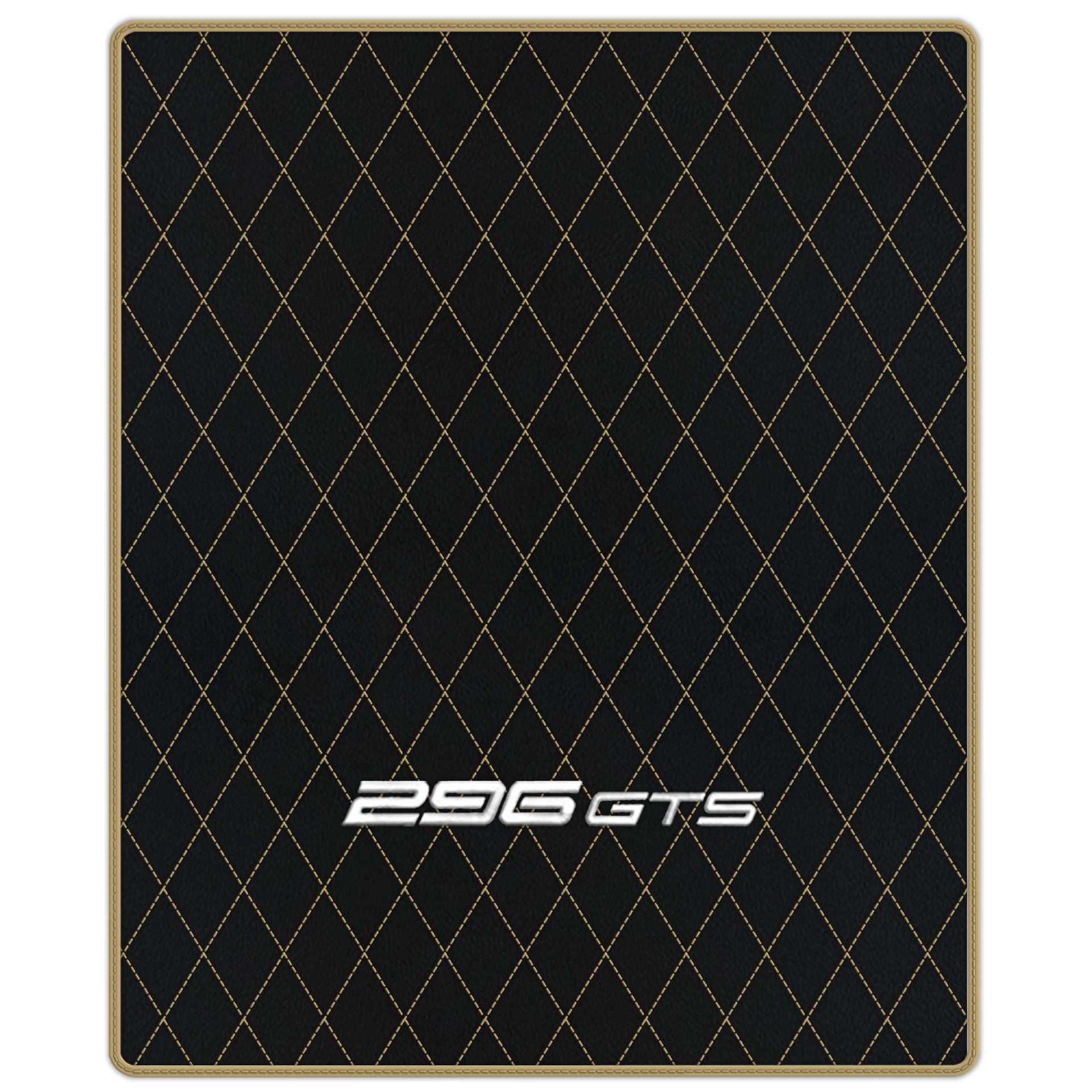 Ferrari 296 GTB Black Leather Floor Mats | Stylish & Durable