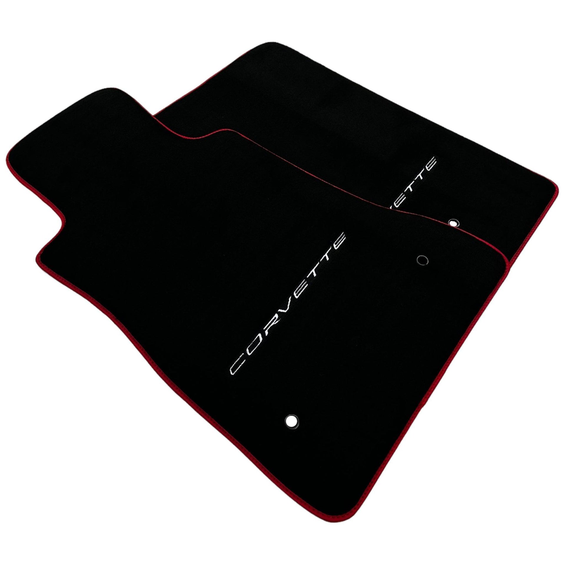 Black Floor Mats For Chevrolet Corvette C6 (2005-2013) - AutoWin