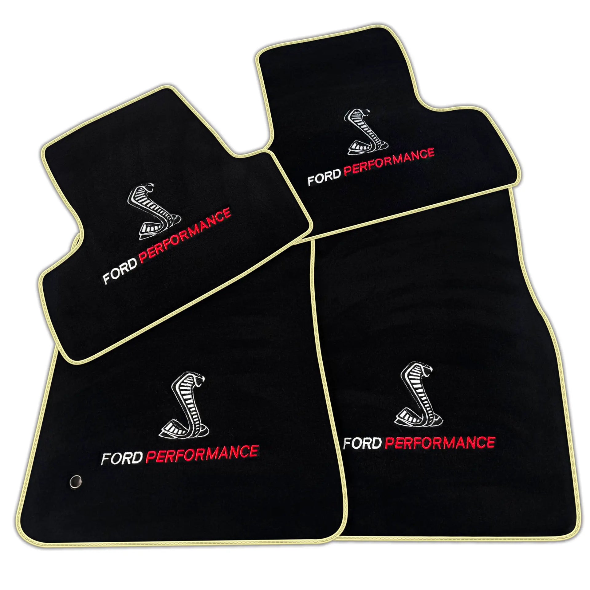 Black Floor Mats for Ford Mustang V (2004-2010) Ford Performance