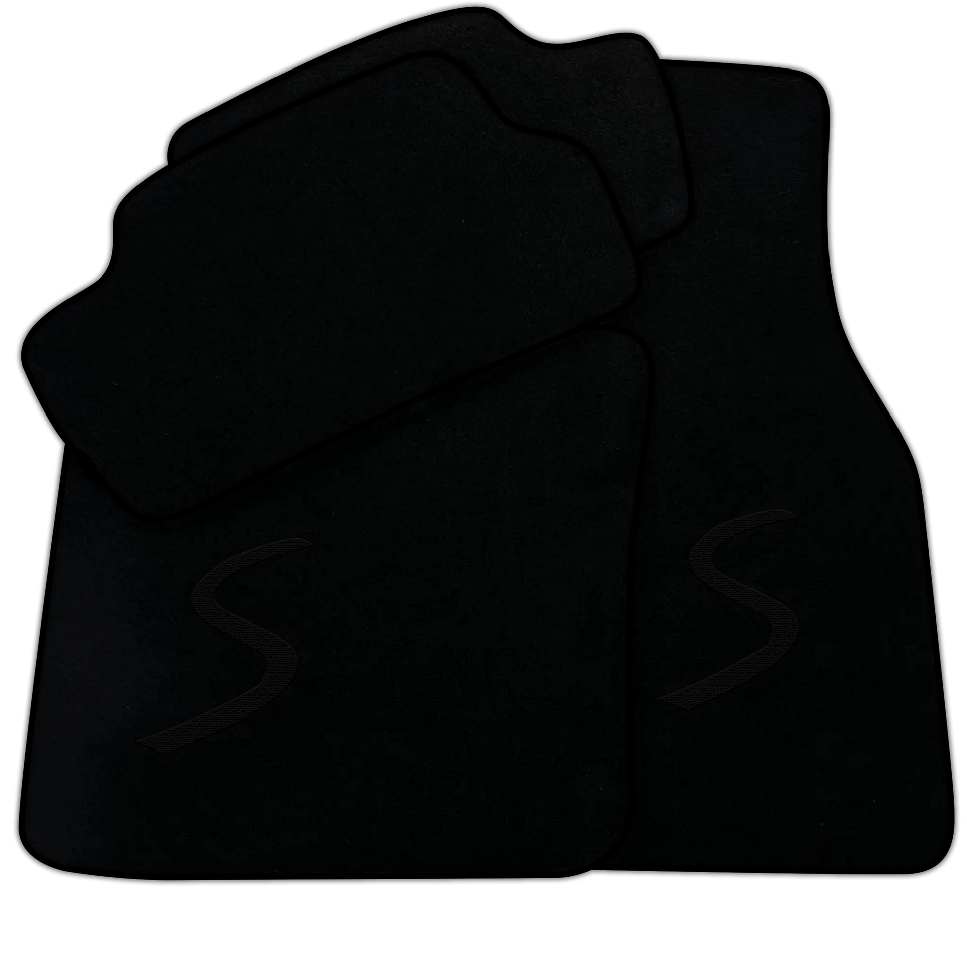 Black Floor Mats for Mini Cooper / One Electric (2020-2023)