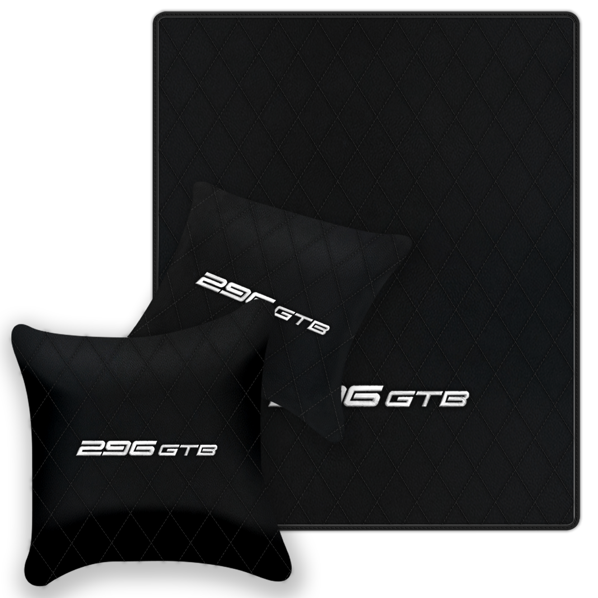 Premium Custom Black Leather Floor Mats for Ferrari FF (2011-2016)