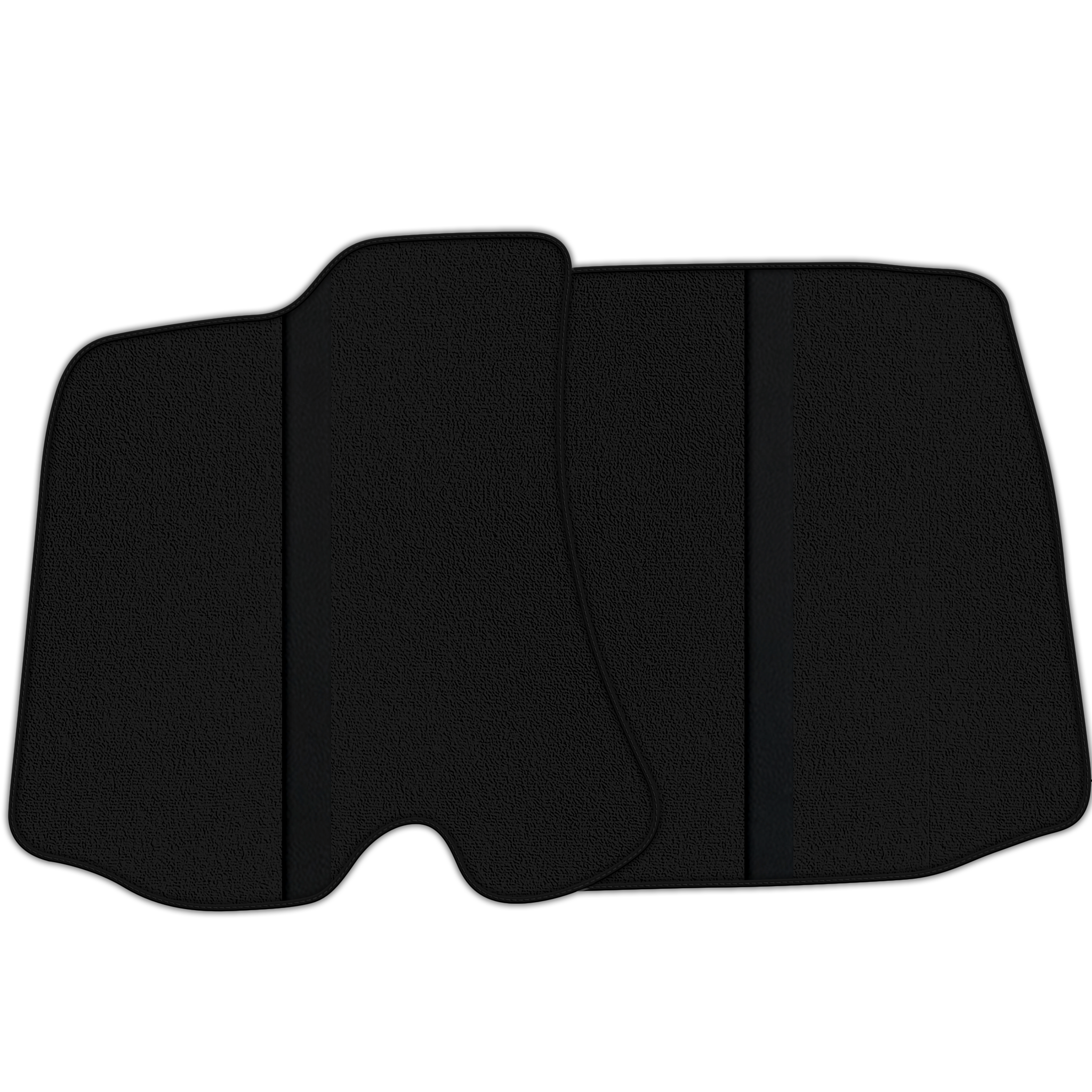 Black Floor Mats with Leather Line for Ferrari Portofino (2018-2023) - Various Colors