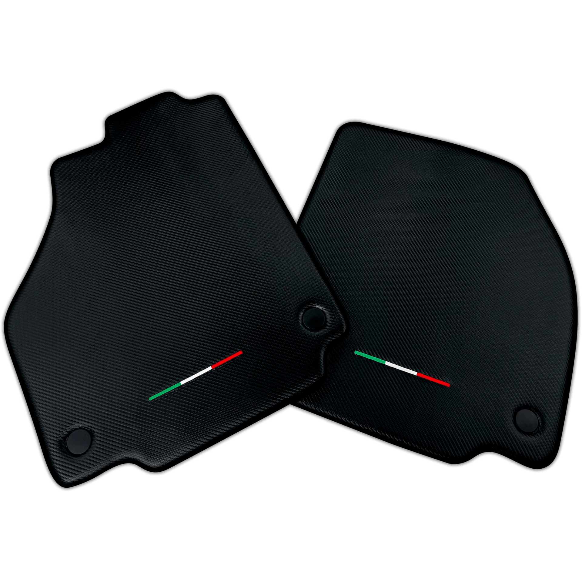 Floor Mats For Ferrari F8 Tributo (2019-2023) Carbon Fiber AutoWin Brand Italian Edition