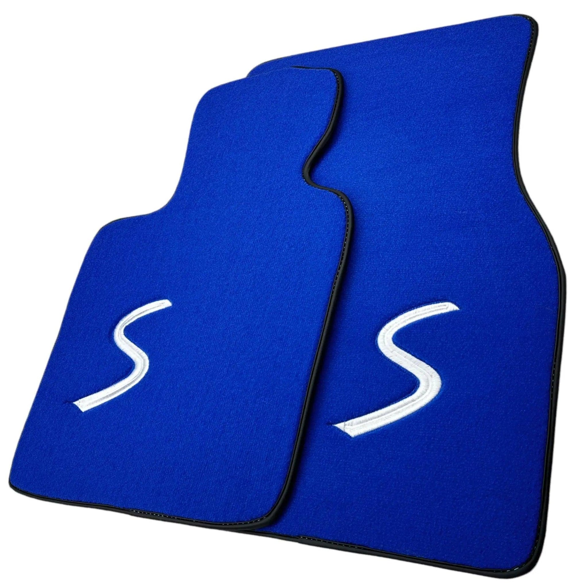 Blue Floor Mats for Mini Countryman F60 Hybrid (2020-2023) - AutoWin