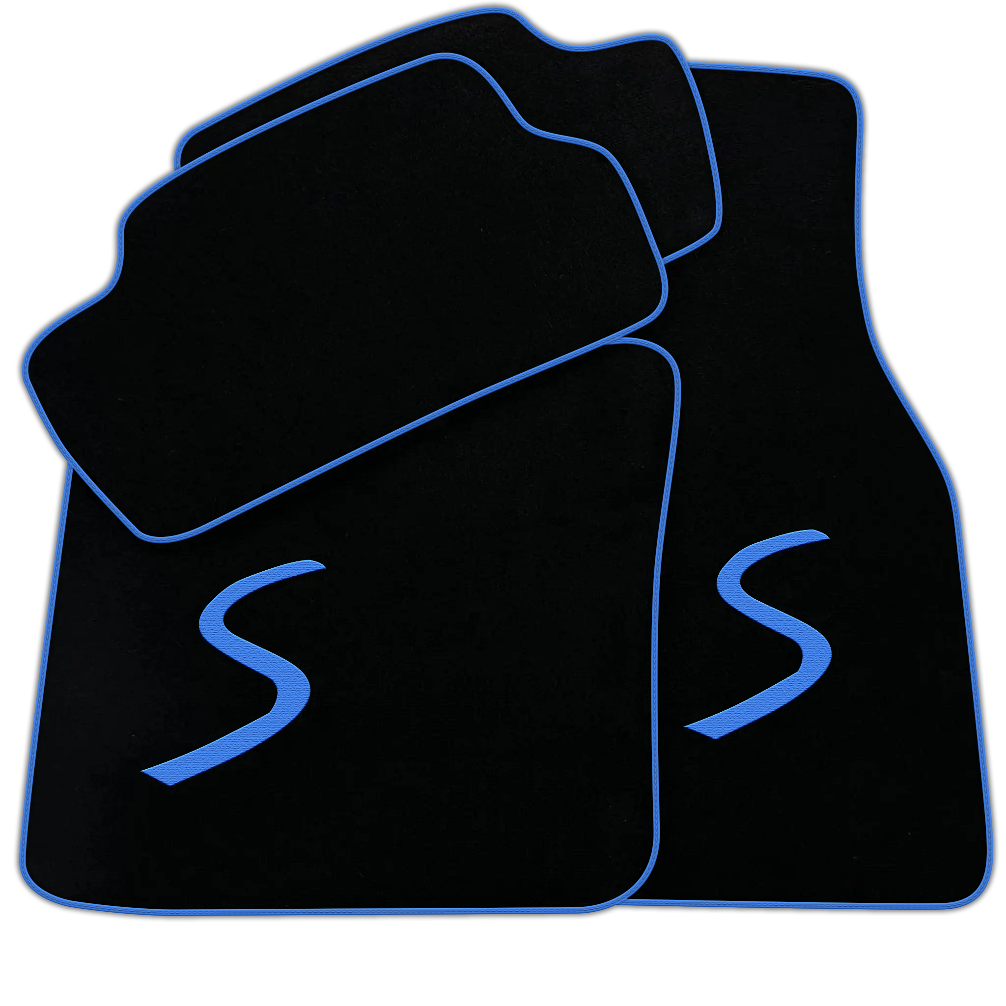 Black Floor Mats for Mini Cooper / One Electric (2020-2023)