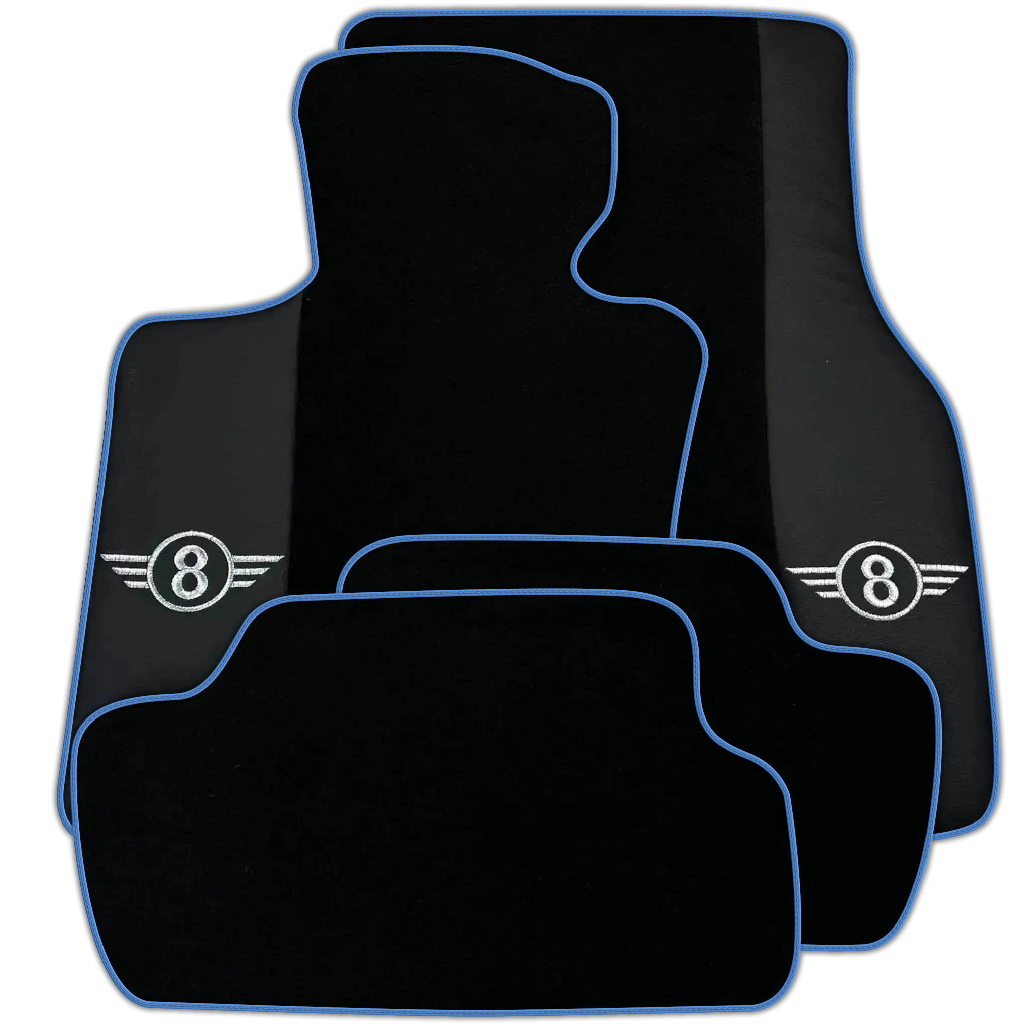Black Floor Mats for Mini Cooper / One Electric (2020-2023) Various Trim Colors