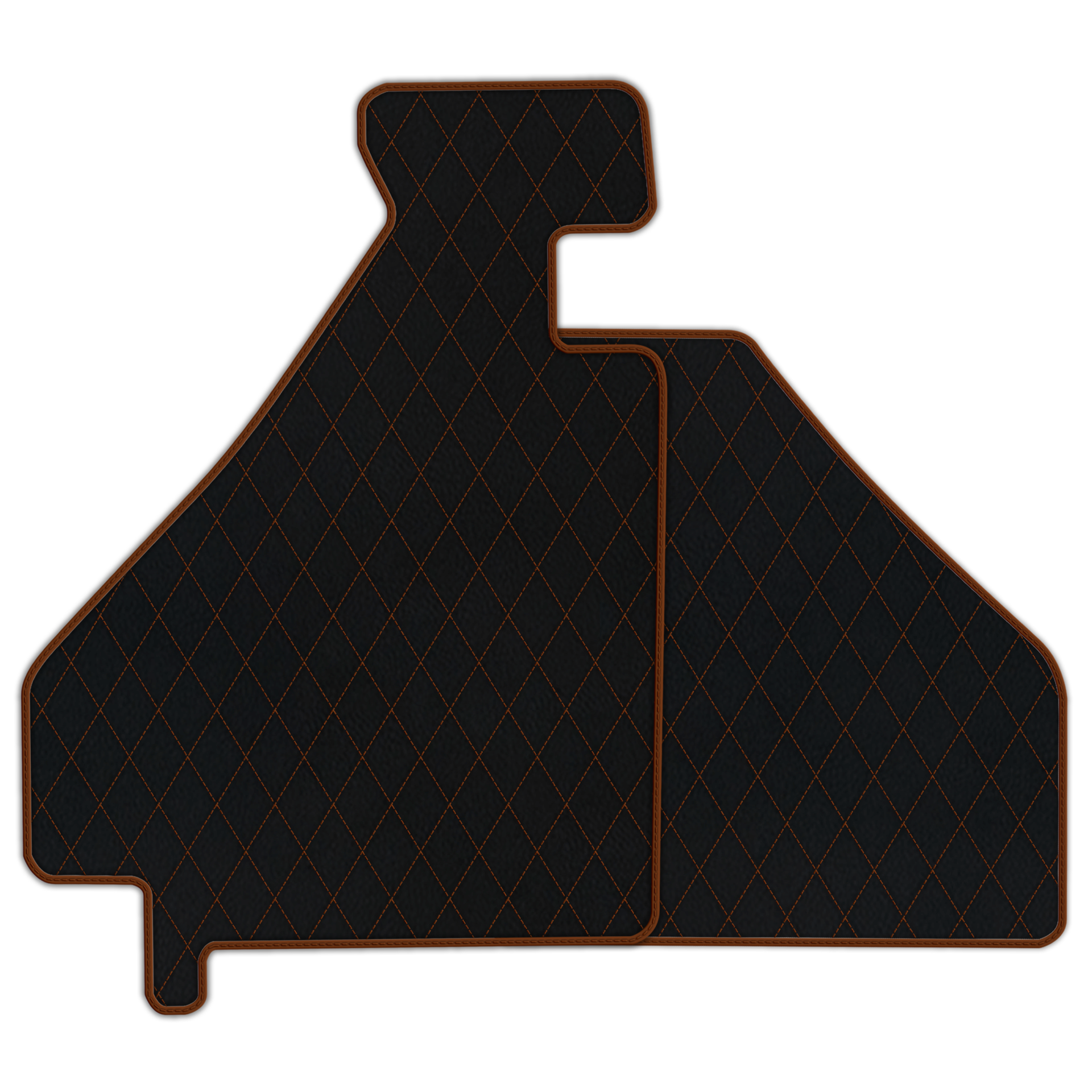 Custom Black Leather Floor Mats for Ferrari 612 Scaglietti (2005-2011)