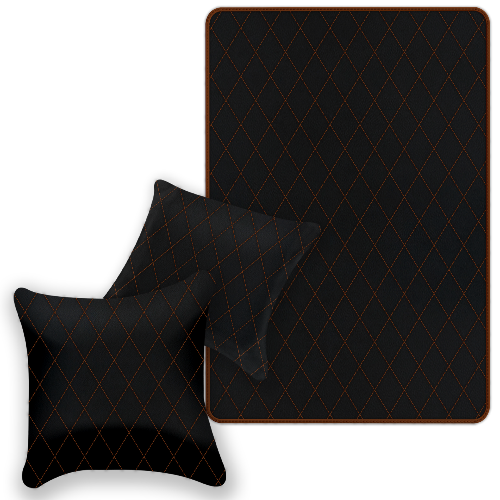 Premium Black Leather Floor Mats for Ferrari 488 Spider (2016-2022)