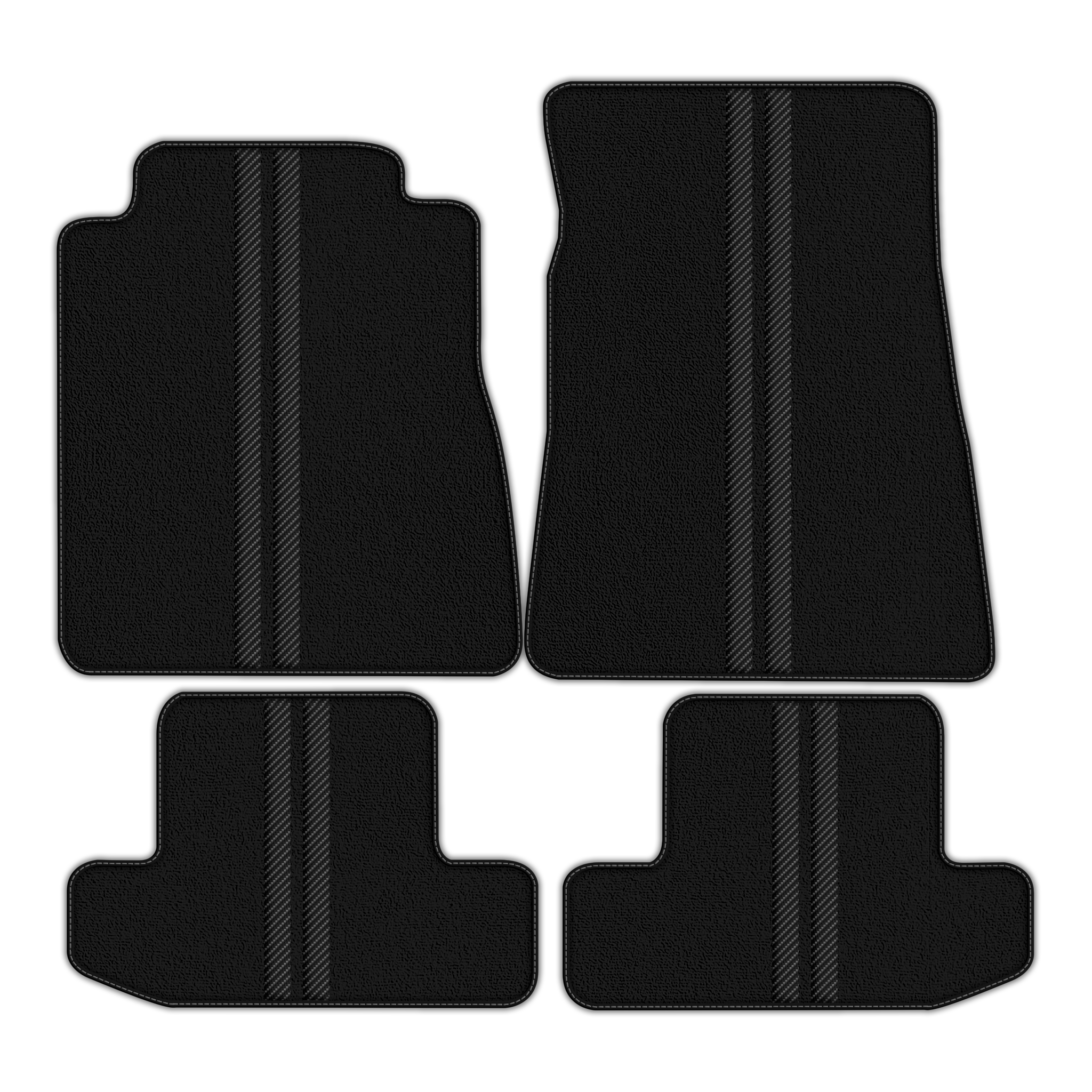 Premium Custom Black Floor Mats for Ford GT500 Shelby (2015-2021)