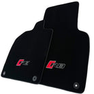 Black Floor Mats for Audi R8 (2015-2024) with Black Trim - AutoWin