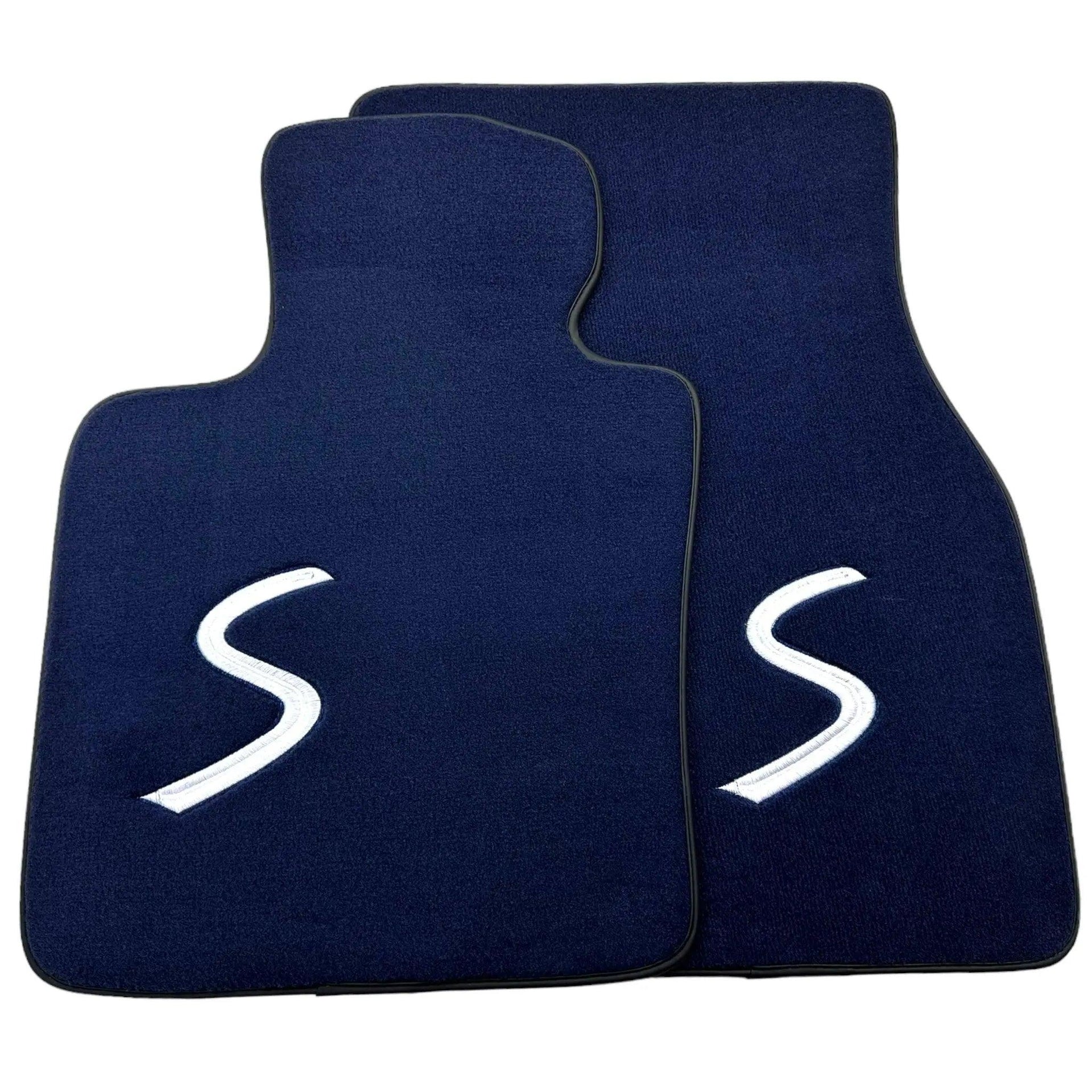 Dark Blue Floor Mats for Mini Cabrio R56 Convertible (2009-2016) - AutoWin