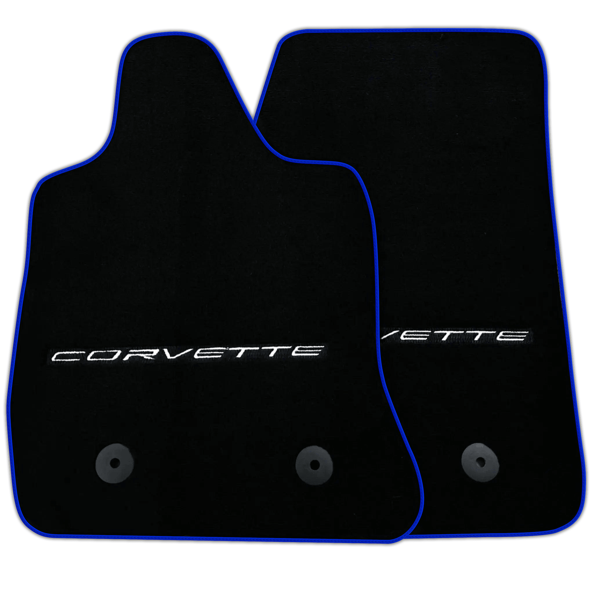 Black Floor Mats for Chevrolet Corvette C7 (2014-2019) | Various Trim Colors