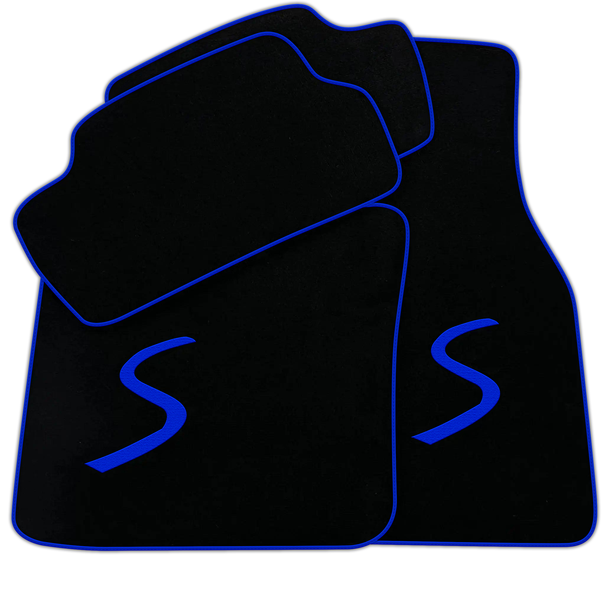 Black Floor Mats for Mini Cooper / One F55 5-Doors (2015-2023)