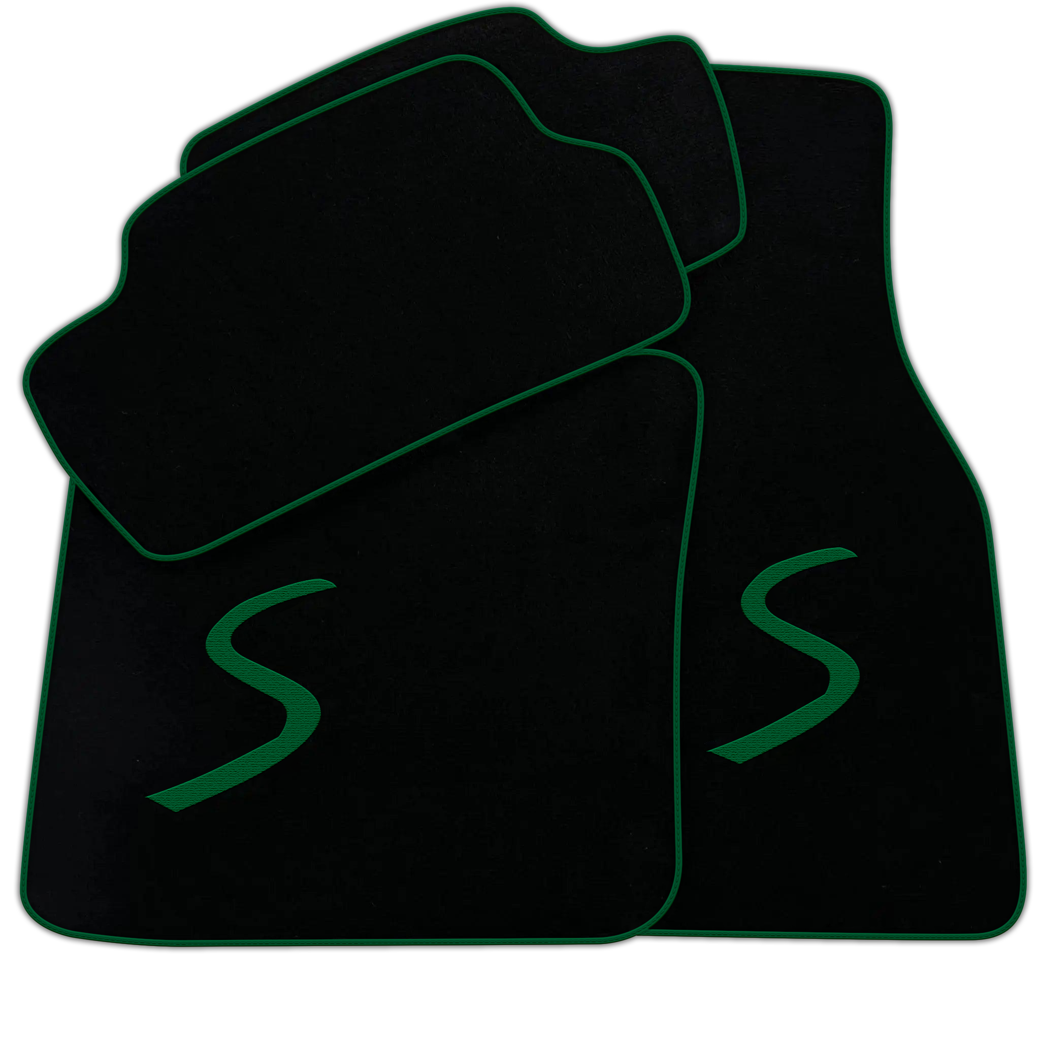 Black Floor Mats for Mini Cooper / One Electric (2020-2023)