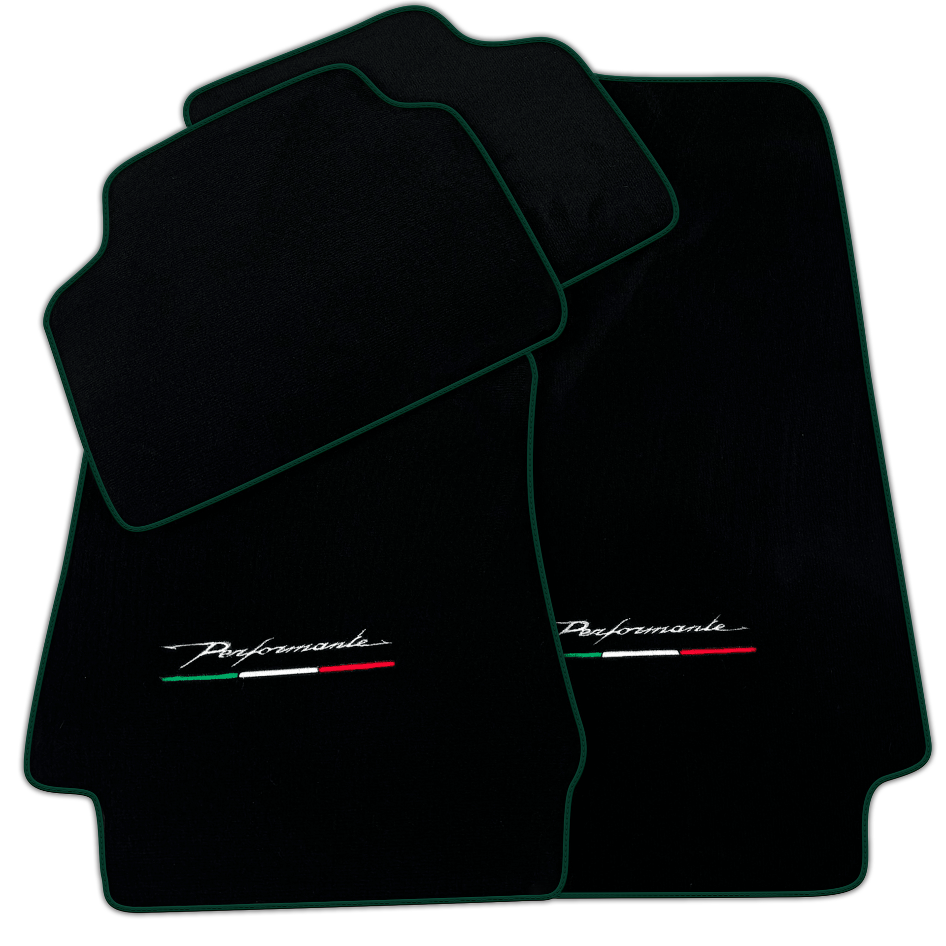 Black Floor Mats for Alfa Romeo Giulia (2016-2024) Rear Wheel Drive
