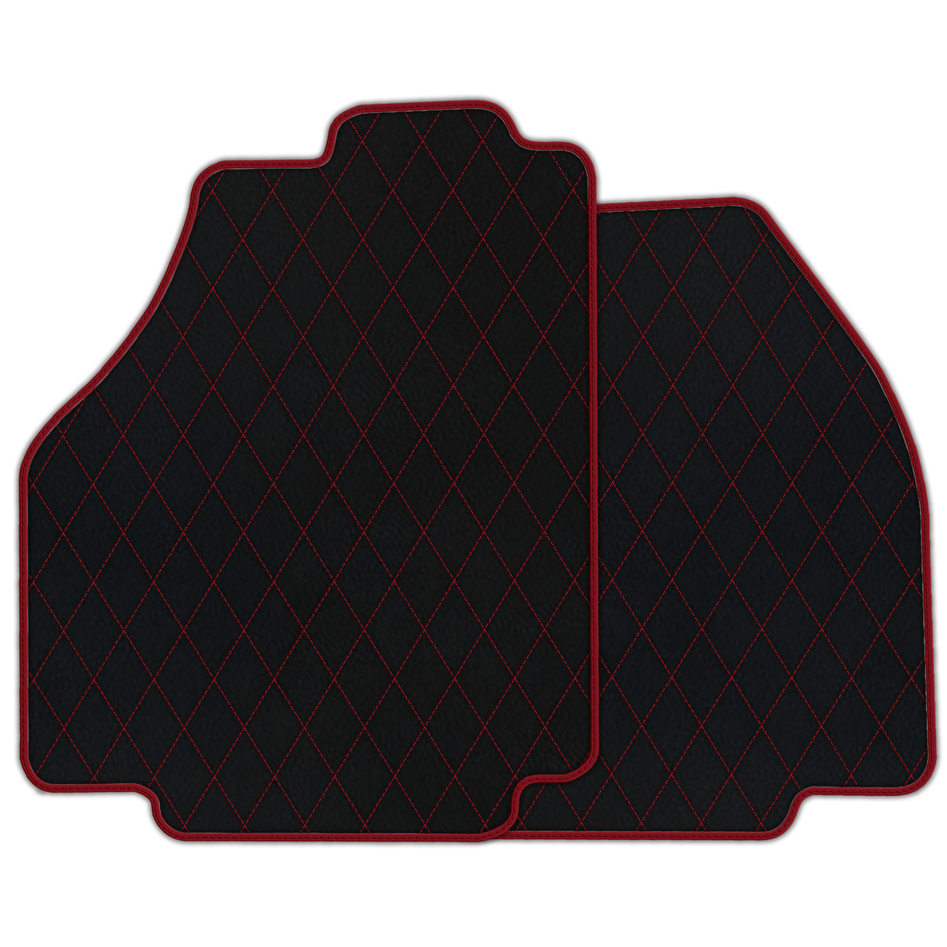 Premium Black Leather Floor Mats for Ferrari 488 Spider (2016-2022)