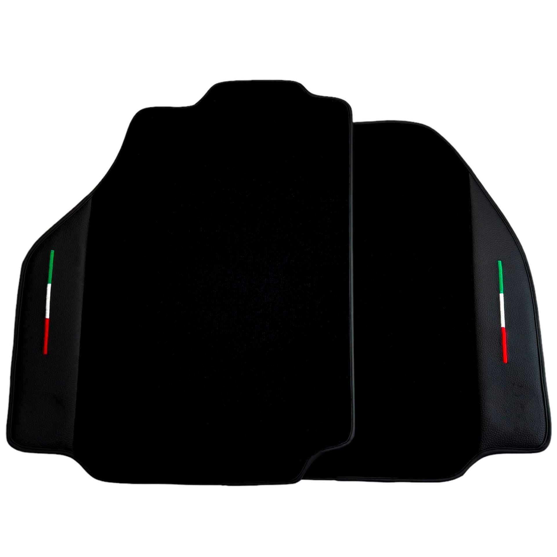 Black Floor Mats for Ferrari 458 Speciale (2012-2015) With Leather