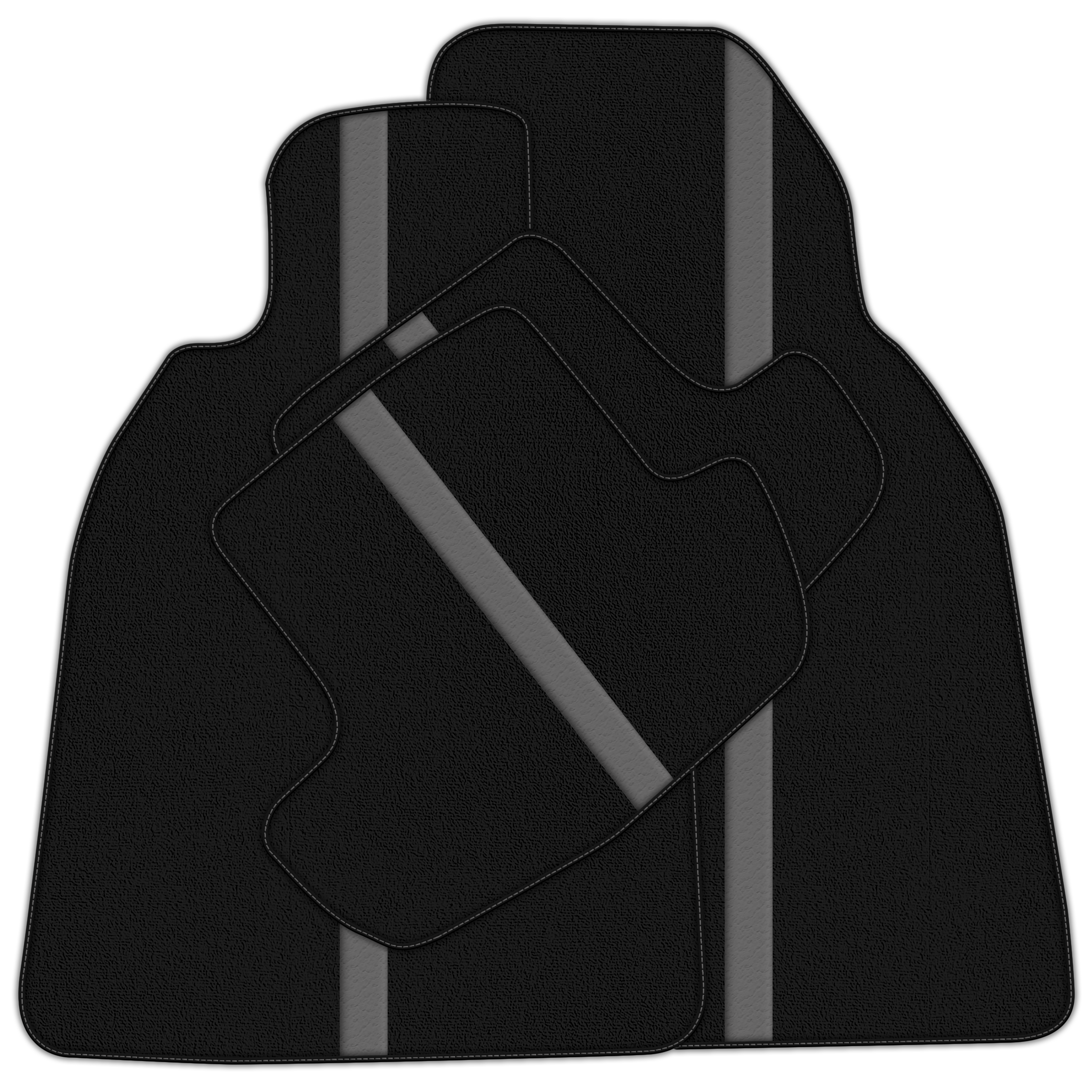 Black Leather-Line Floor Mats for Porsche 911 991 (2012-2019)