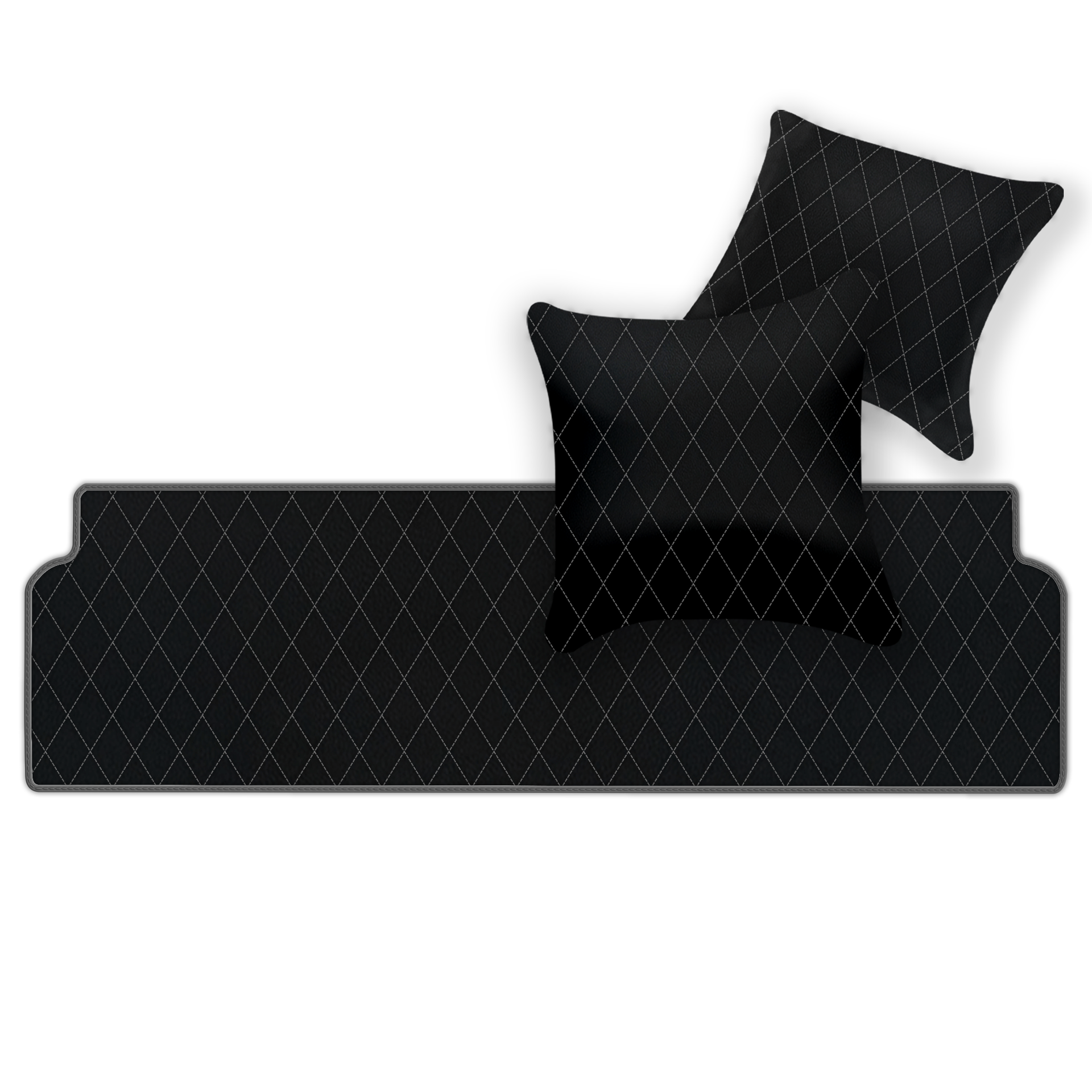 Premium Black Leather Floor Mats for Ferrari Mondial (1980-1993)