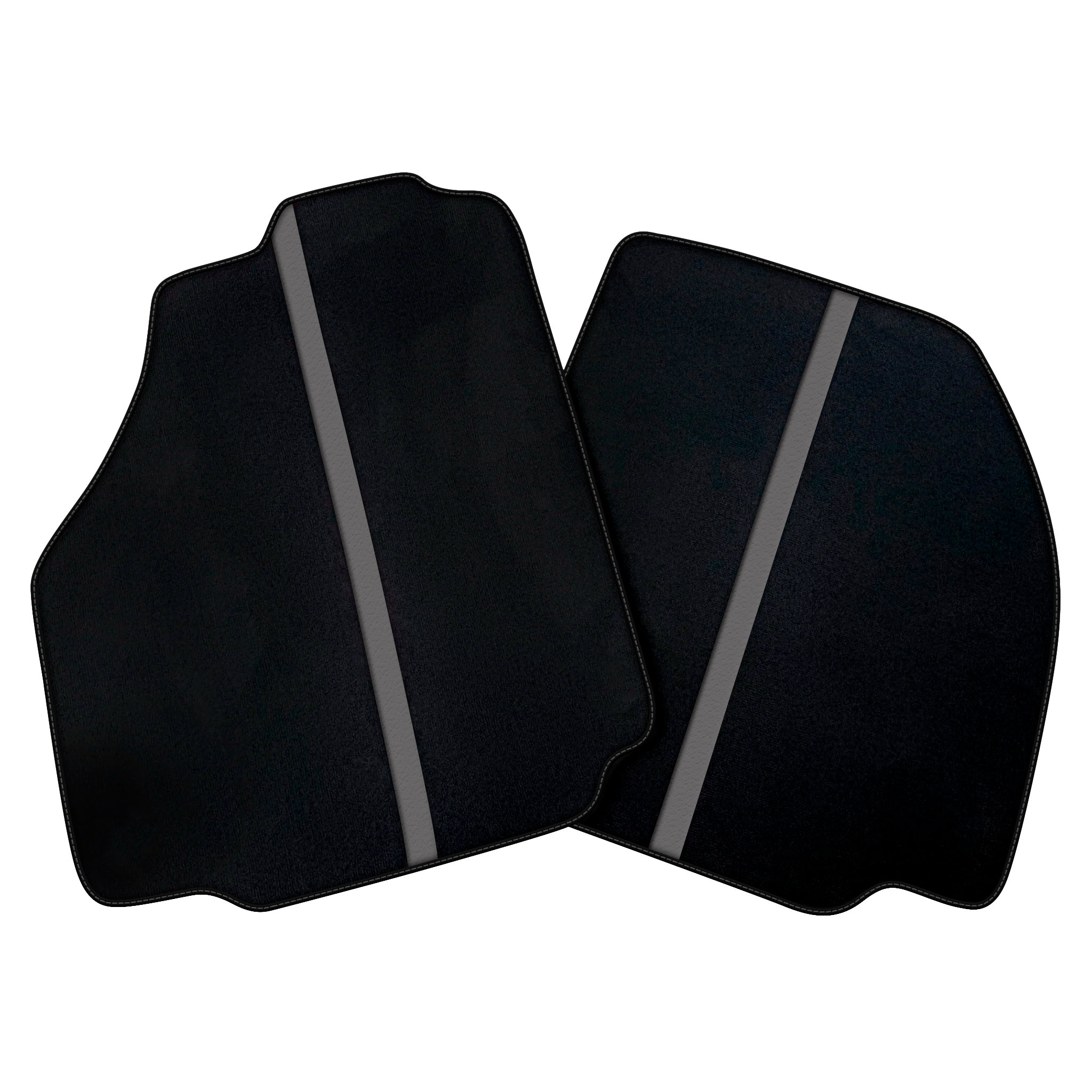 Black Car Floor Mats with Leather Line for Ferrari 458 GT2 (2012-2015)