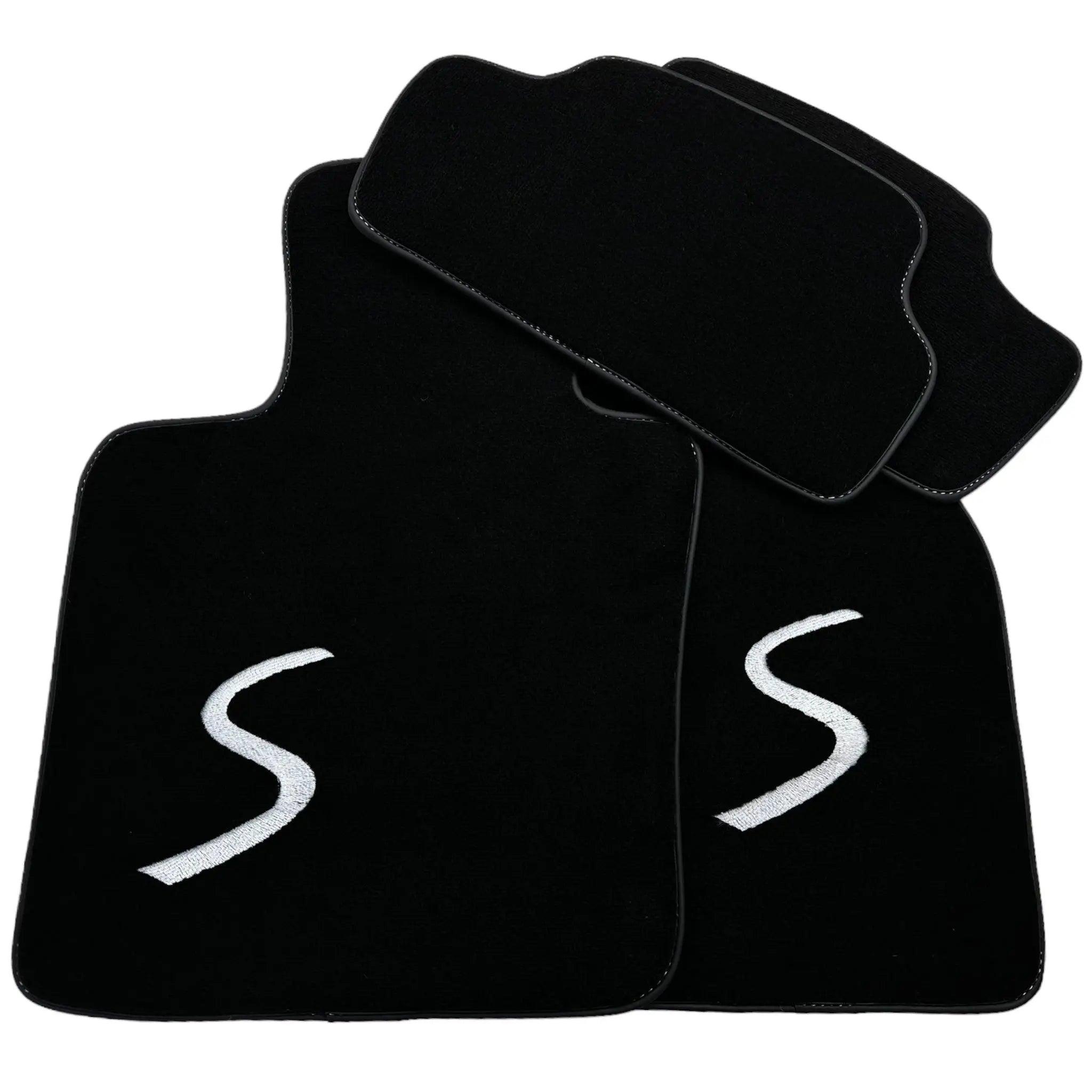 Black Floor Mats for Mini Cooper / One Electric (2020-2023) - AutoWin