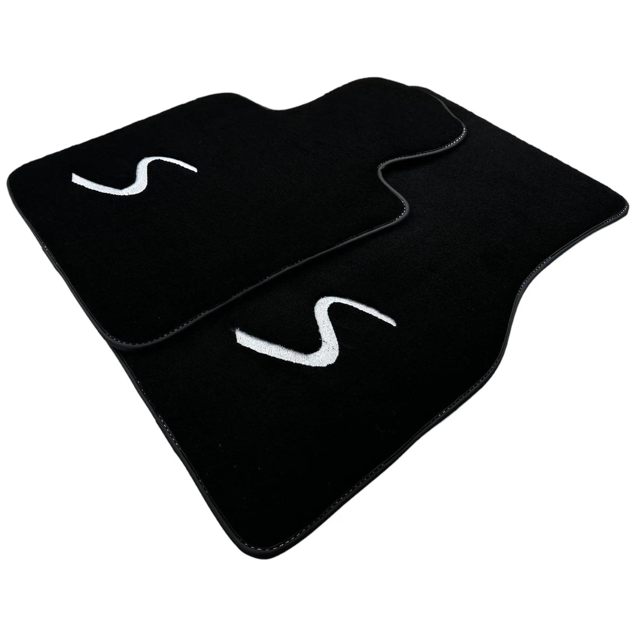 Black Floor Mats for Mini Cooper / One Electric (2020-2023) - AutoWin