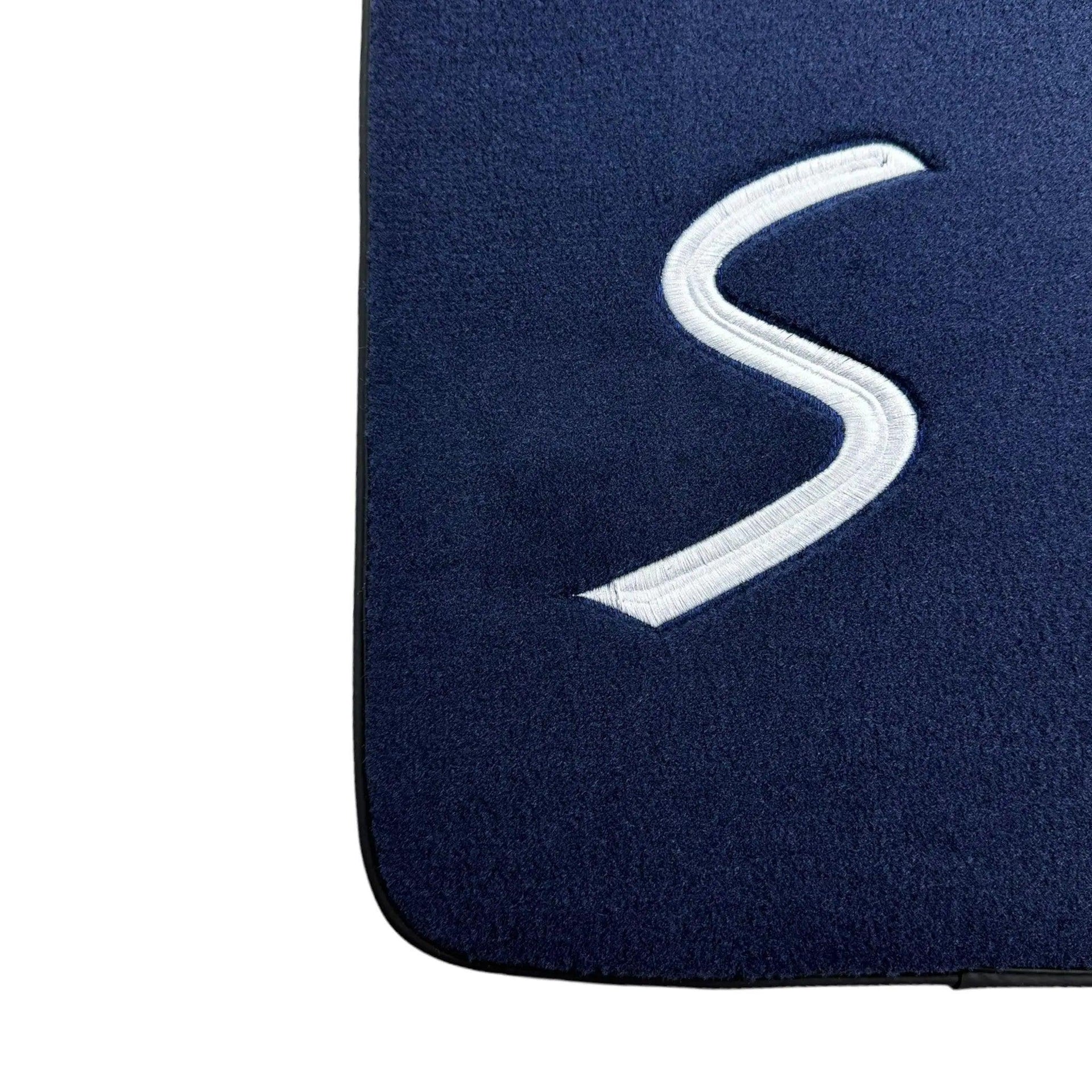 Dark Blue Floor Mats for Mini Cooper / One Electric (2020-2023) - AutoWin