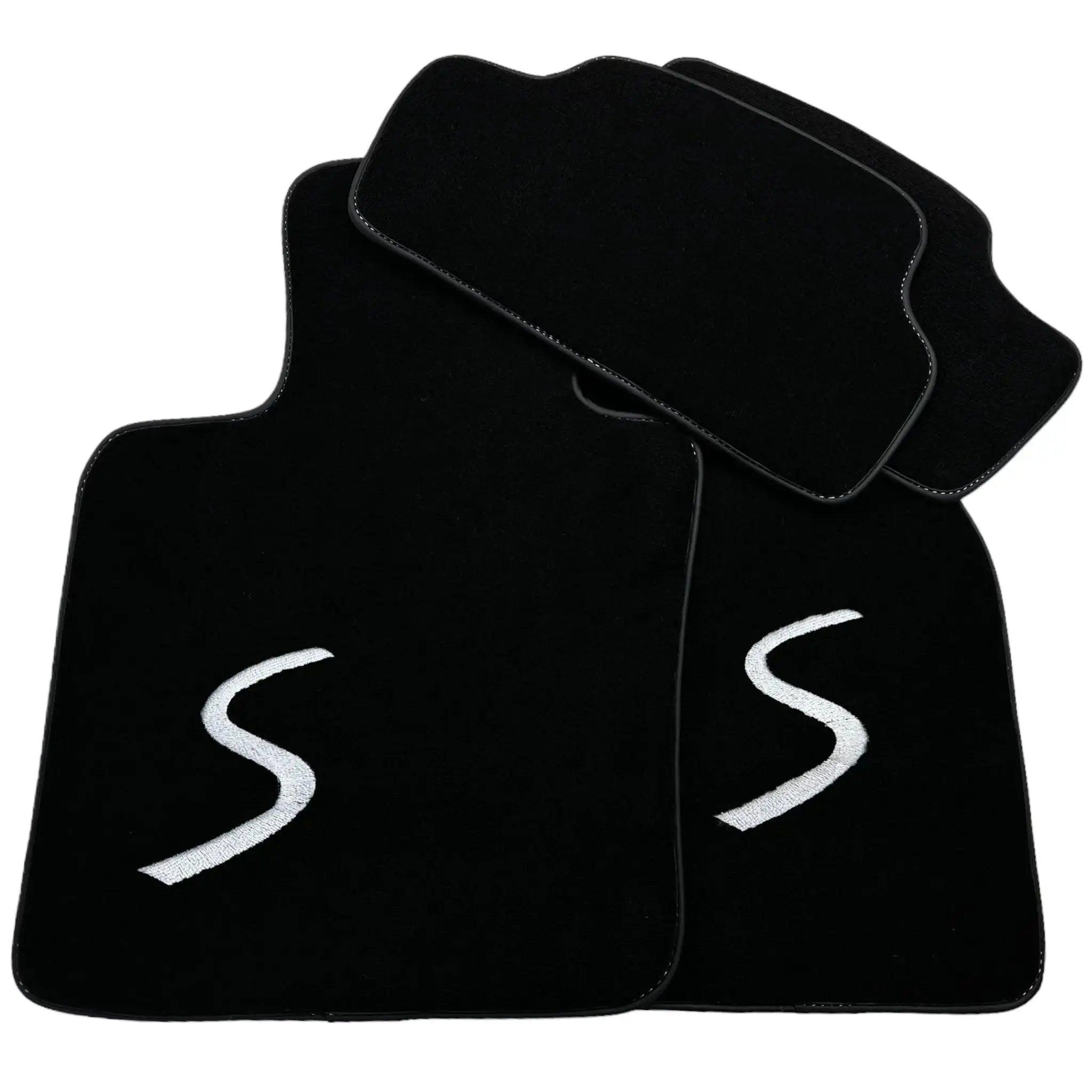 Black Floor Mats for Mini Cooper / One F55 5-Doors (2015-2023) - AutoWin