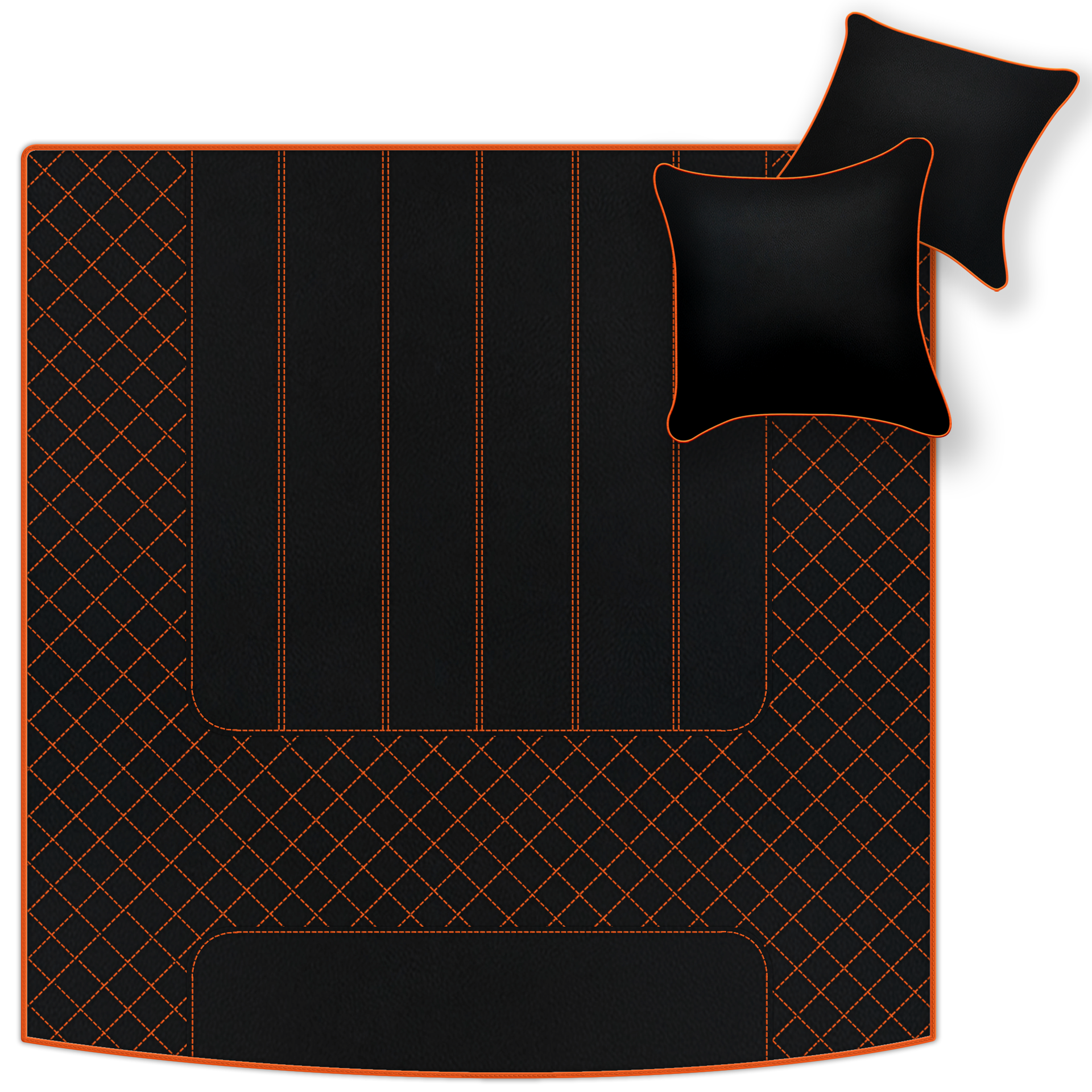 Premium Black Leather Floor Mats for Bentley Arnage T (1998-2009)