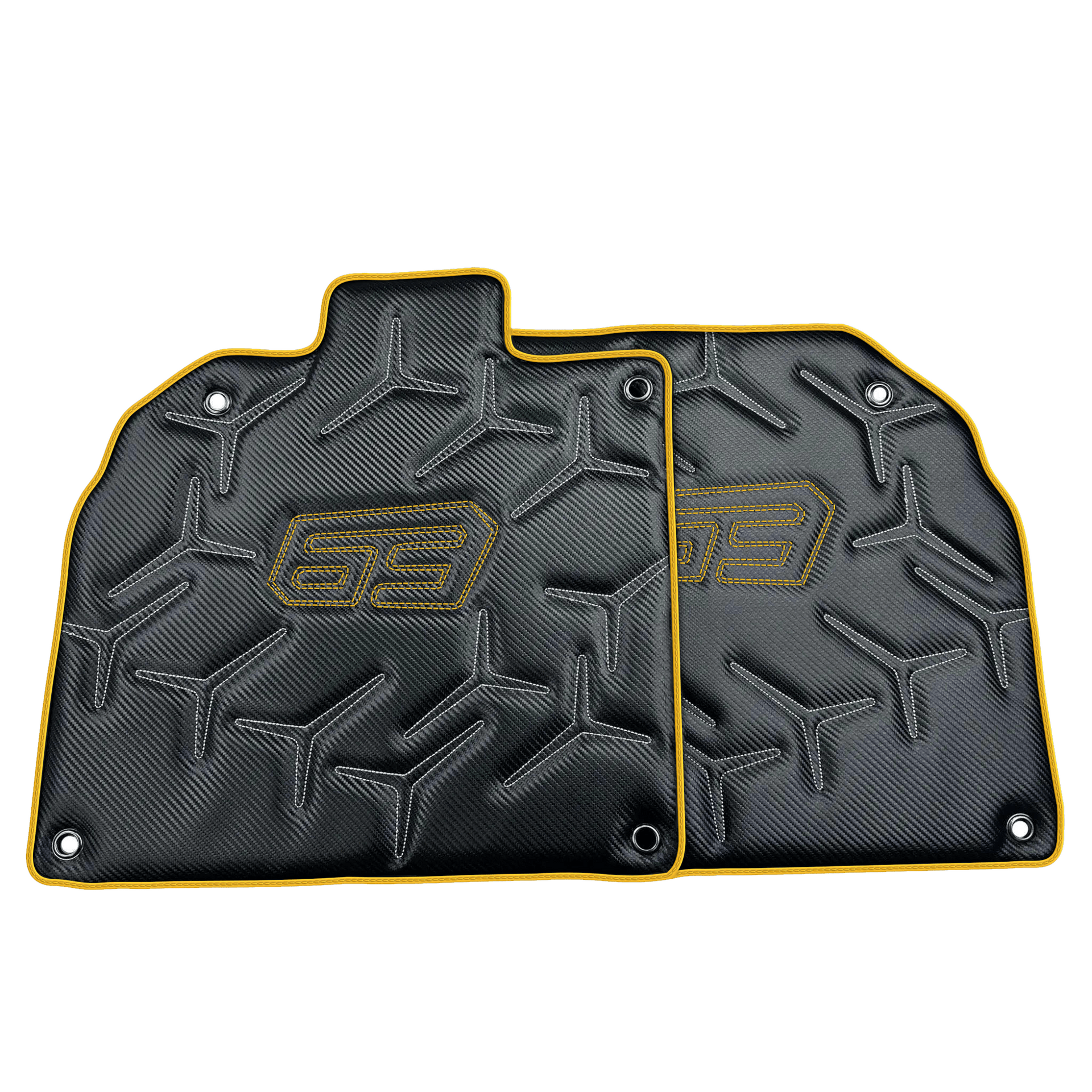 Carbon Leather Floor Mats for Lamborghini Aventador SVJ 63 Edition | Various Trim Colors