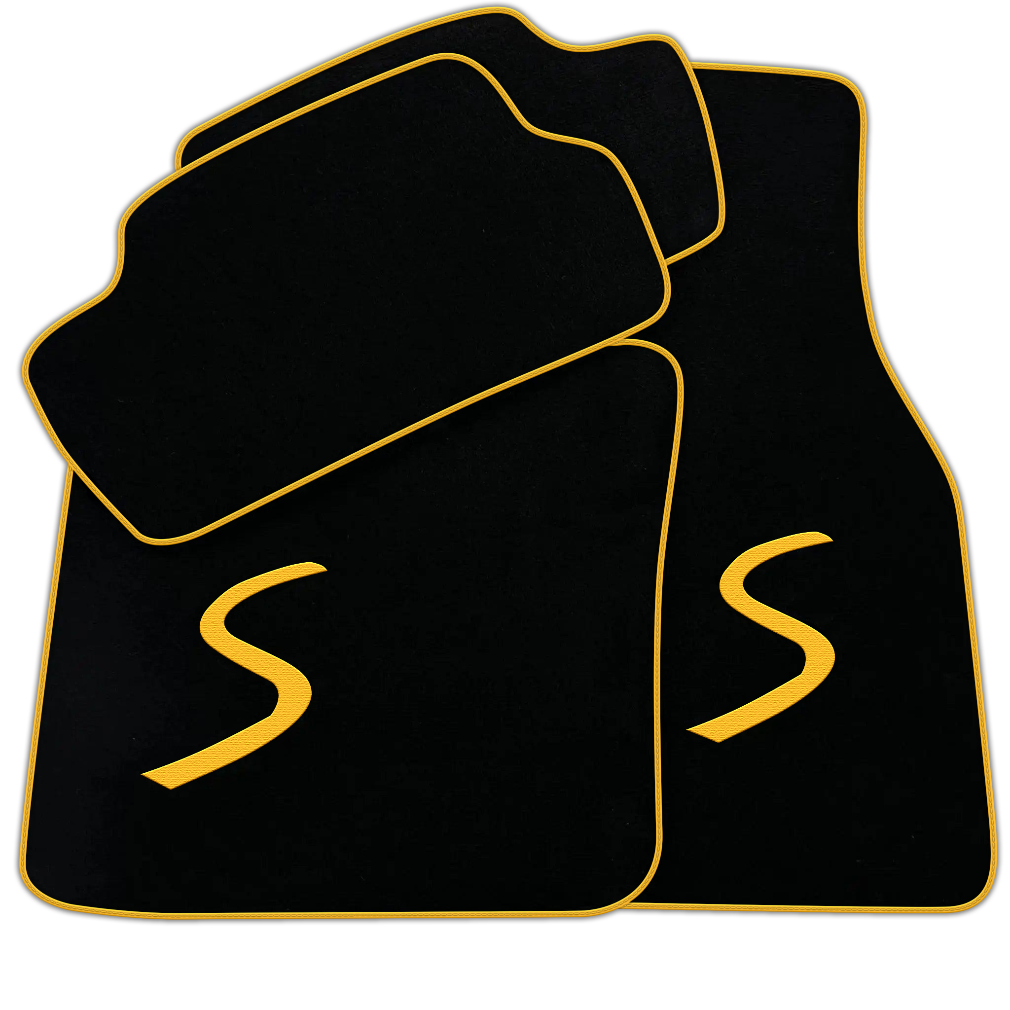 Black Floor Mats for Mini Cooper / One Electric (2020-2023)