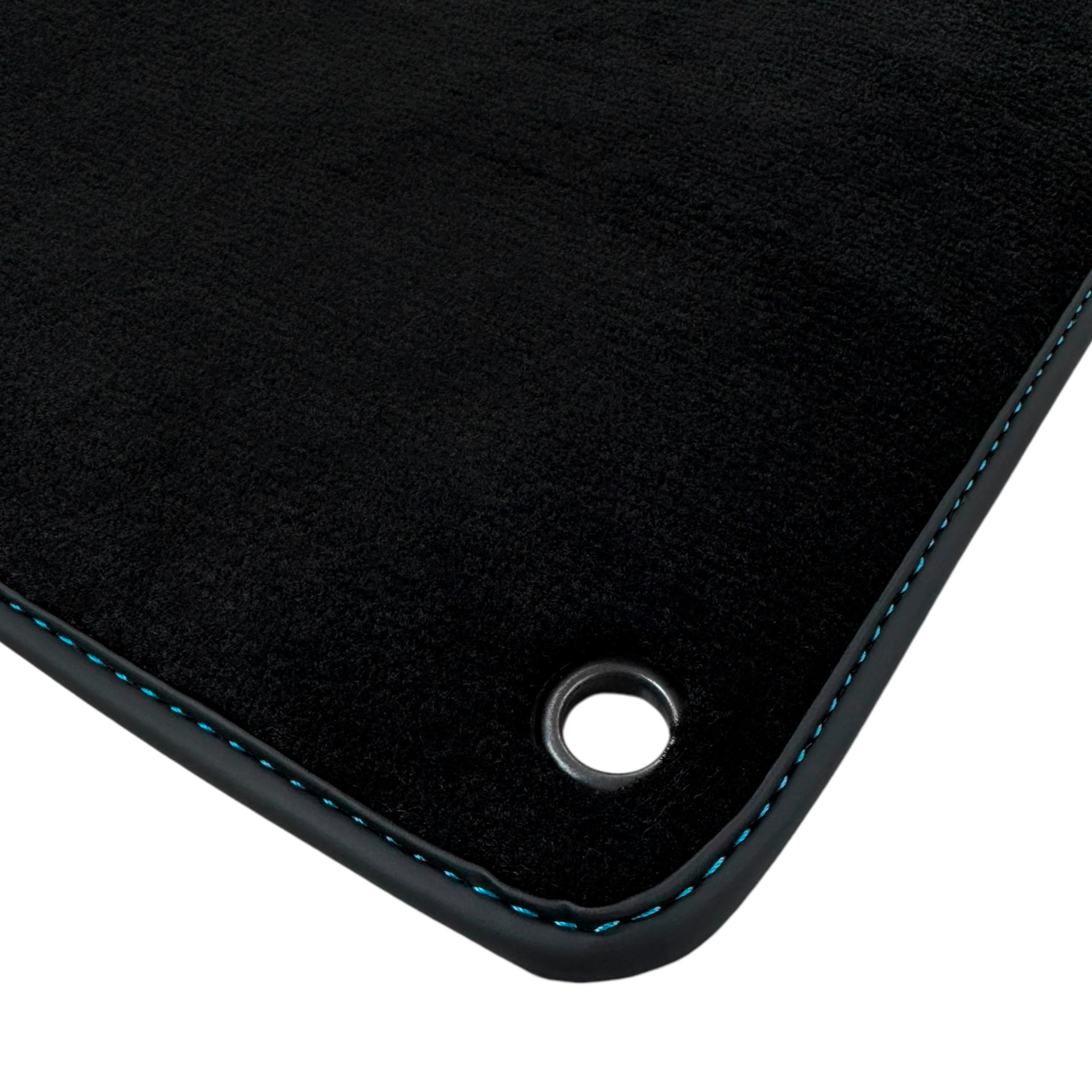 Black Floor Mats for Lamborghini Aventador SVJ with Alcantara Leather