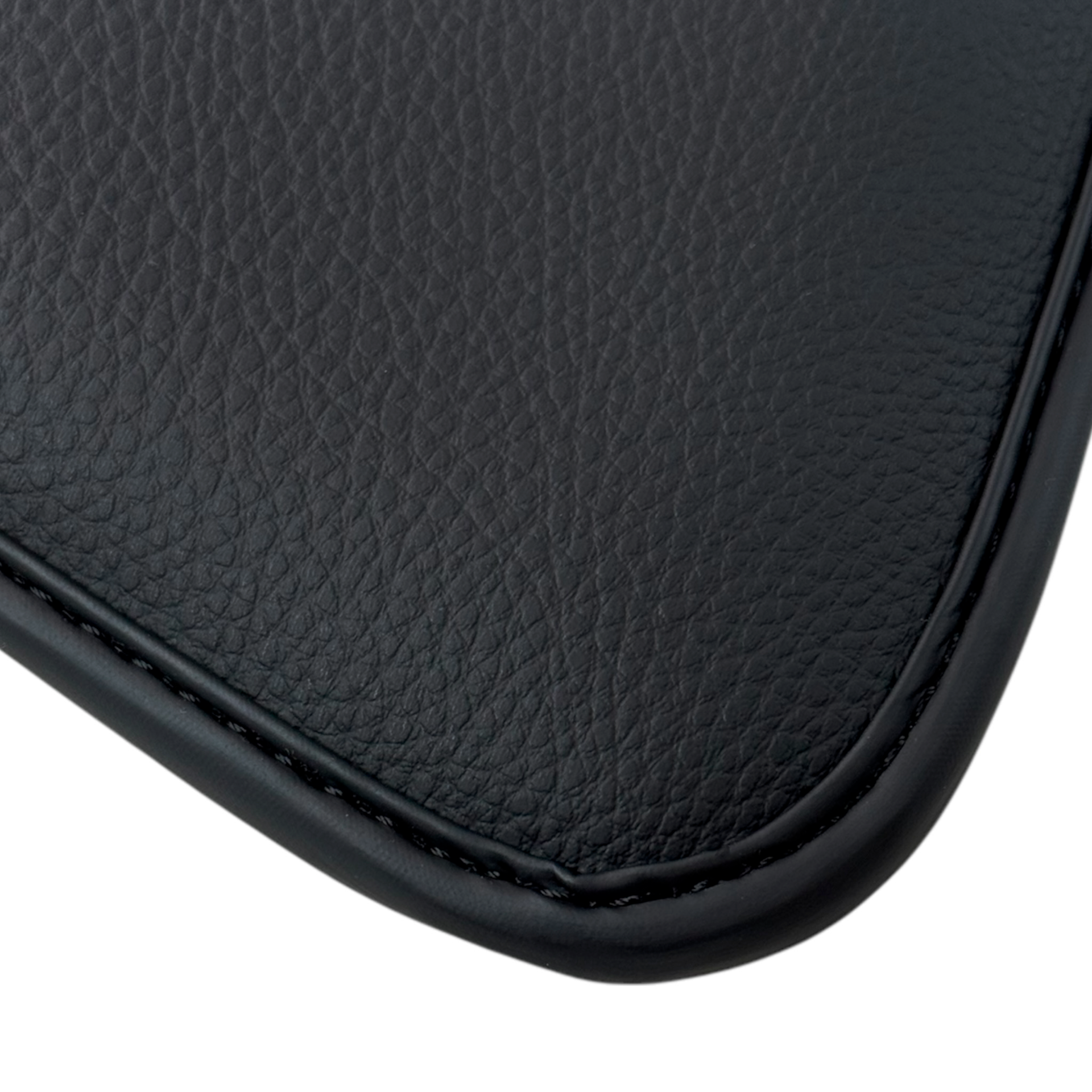 Black Floor Mats for Ferrari 296 GTS (2022-2024) with Leather | Red Logo