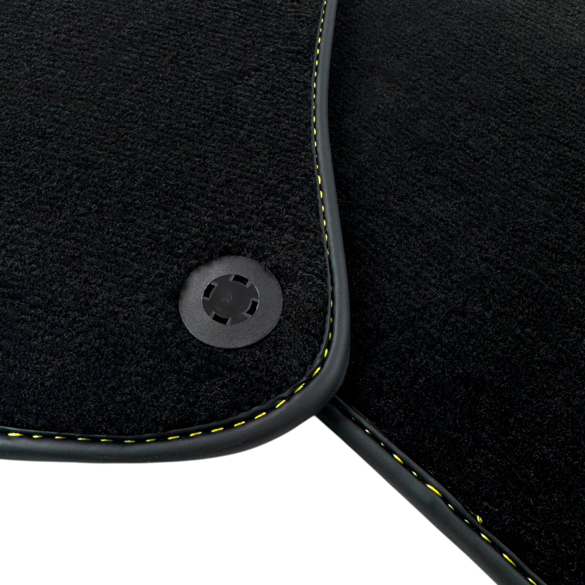 Black Floor Mats for Ferrari Portofino (2018-2023) with Leather