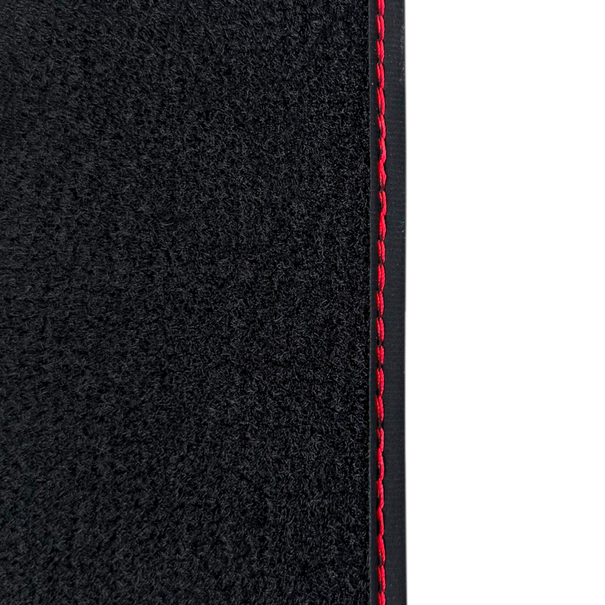 Lamborghini Aventador Carbon Leather Floor Mats with Green Stitching