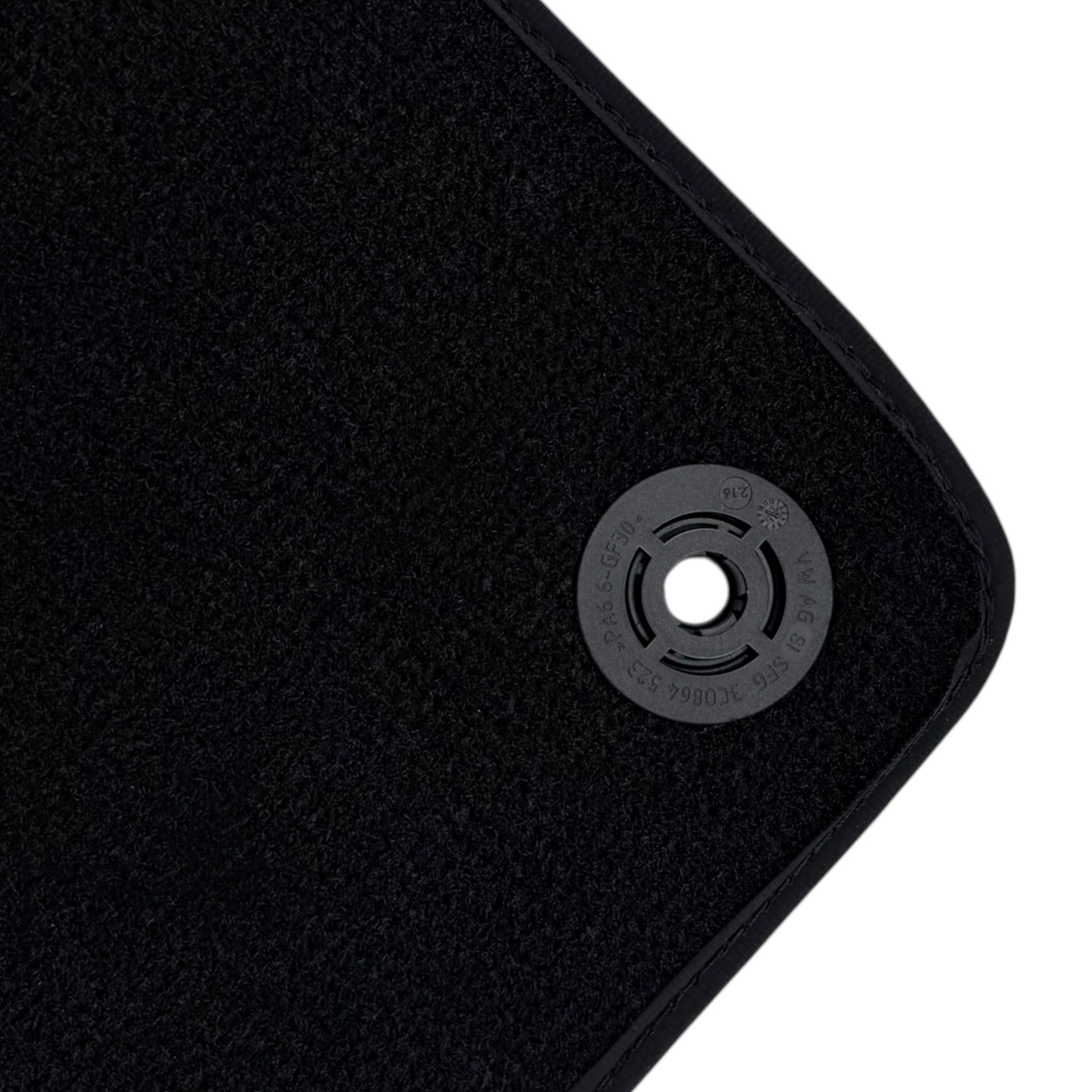 Black Car Floor Mats for Lamborghini Urus (2018-2026) with Floral Skull Design Borders