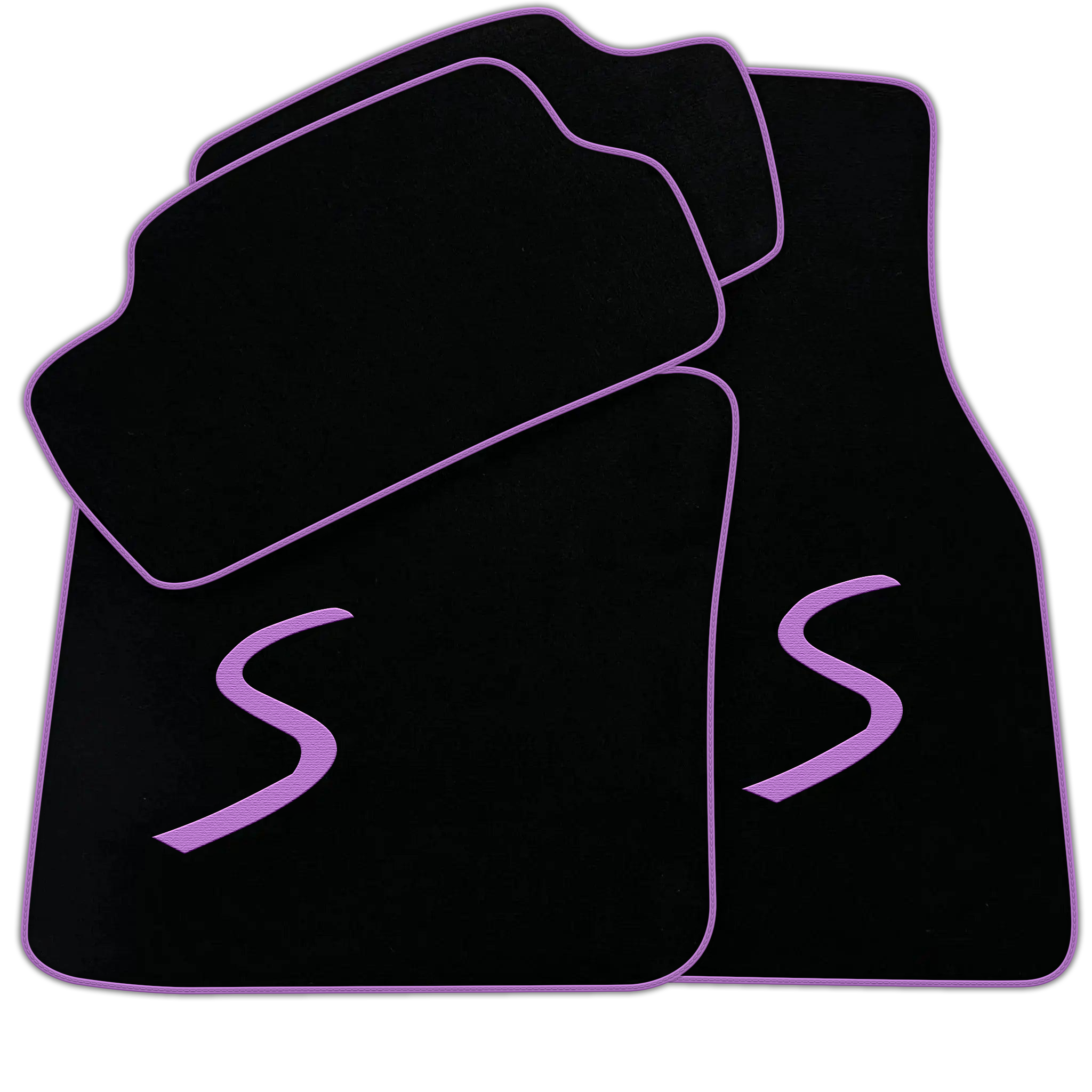 Black Floor Mats for Mini Cooper / One F55 5-Doors (2015-2023)