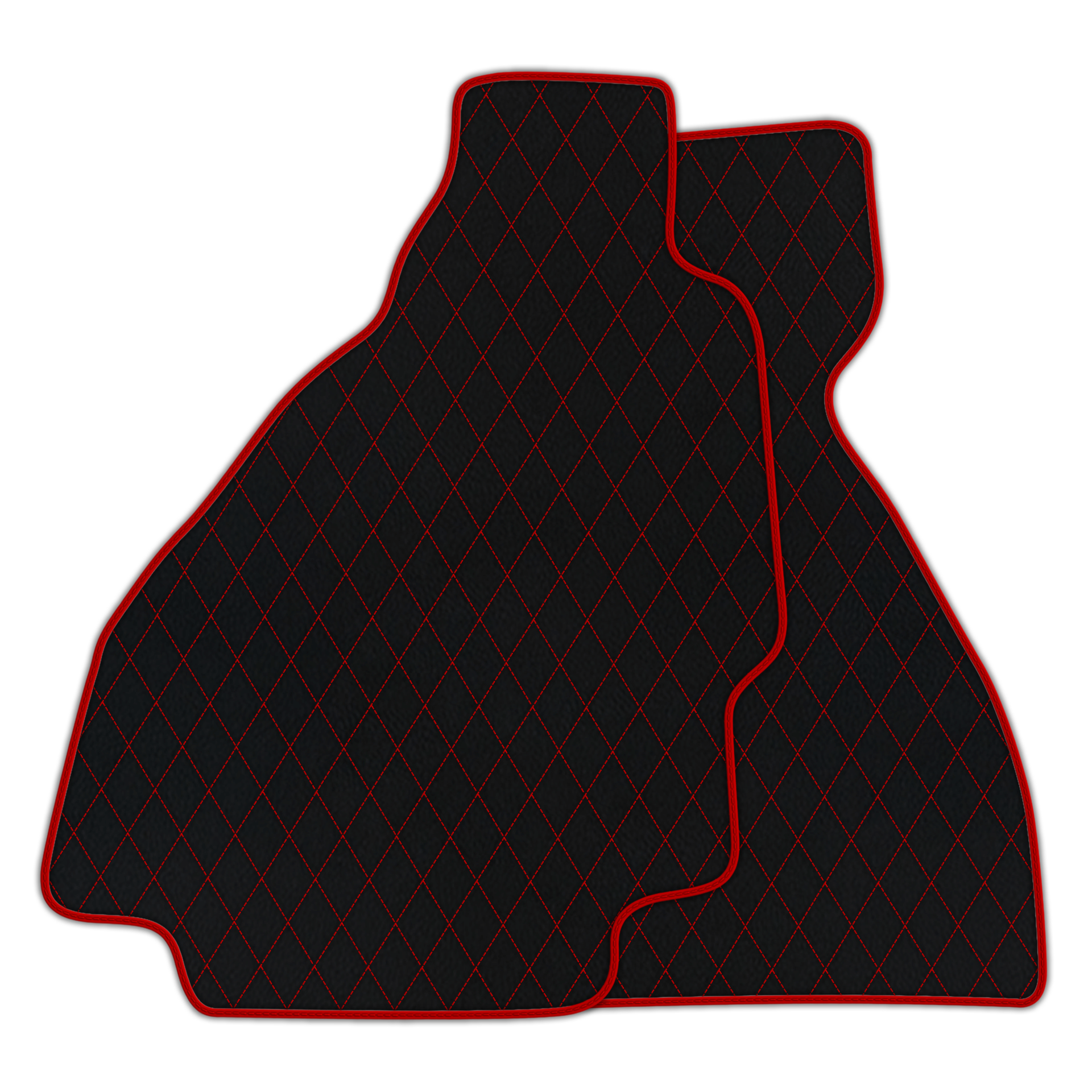 Premium Black Leather Floor Mats for Ferrari 328 GTS (1985-1989)
