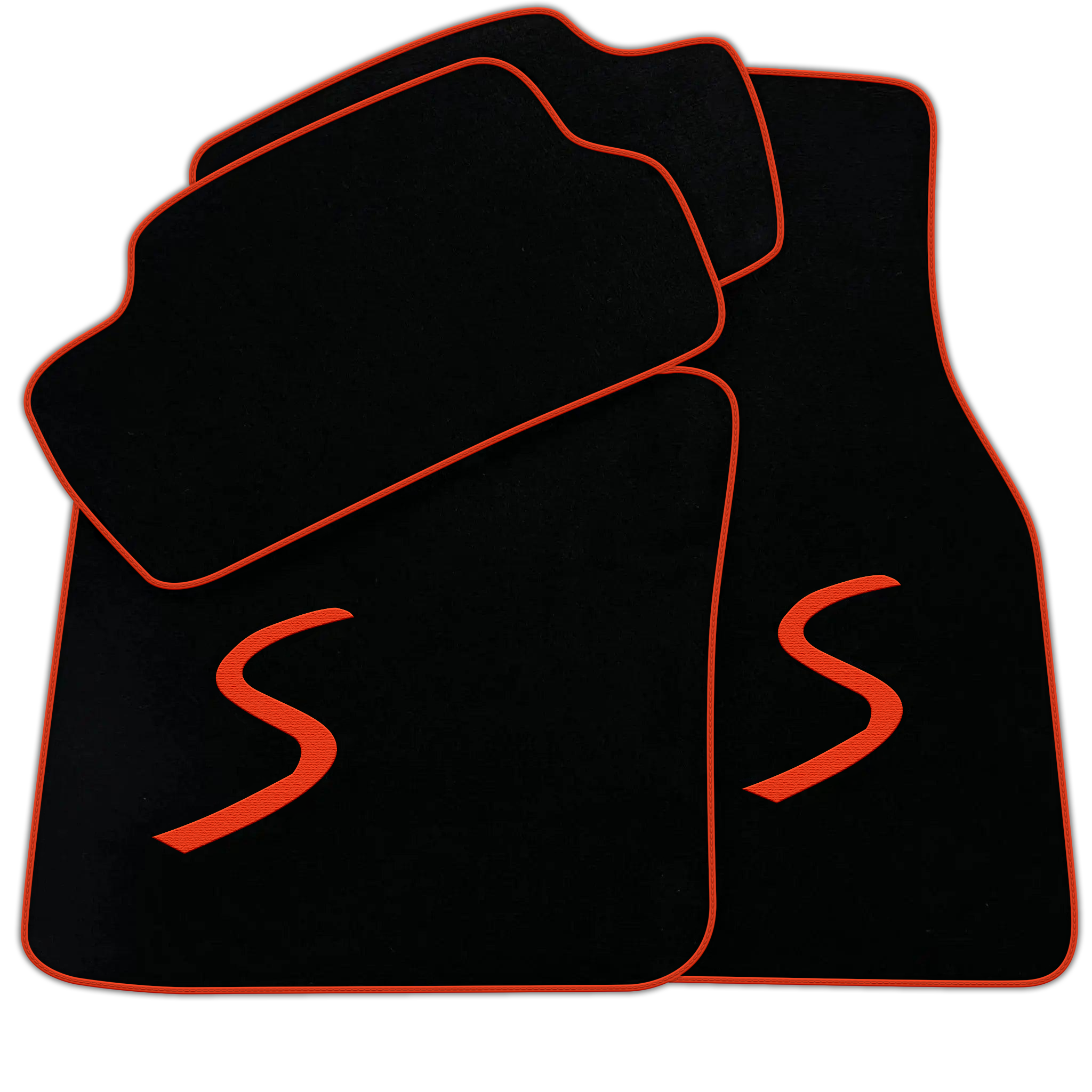 Black Floor Mats for Mini Cooper / One Electric (2020-2023)