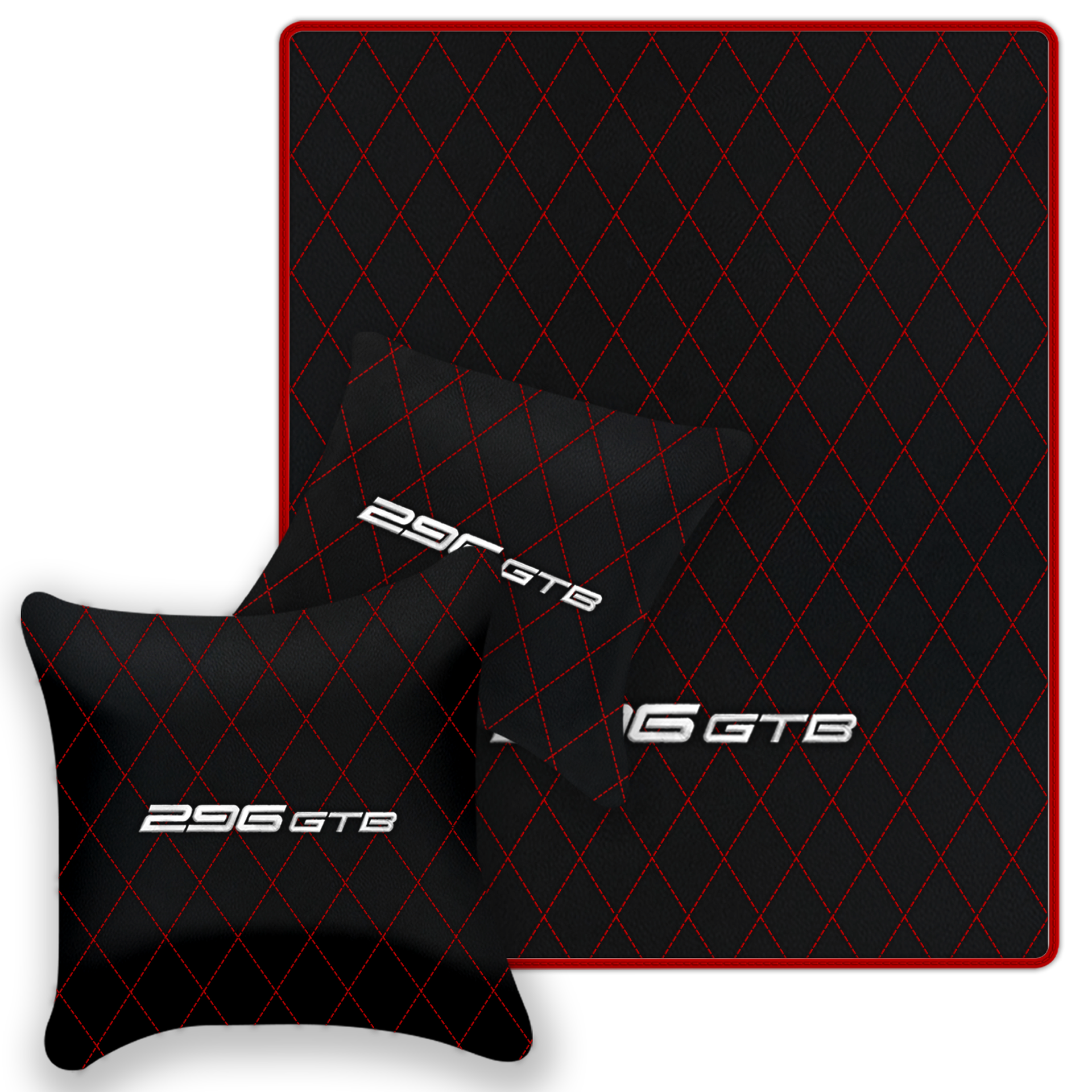 Premium Custom Black Leather Floor Mats for Ferrari FF (2011-2016)