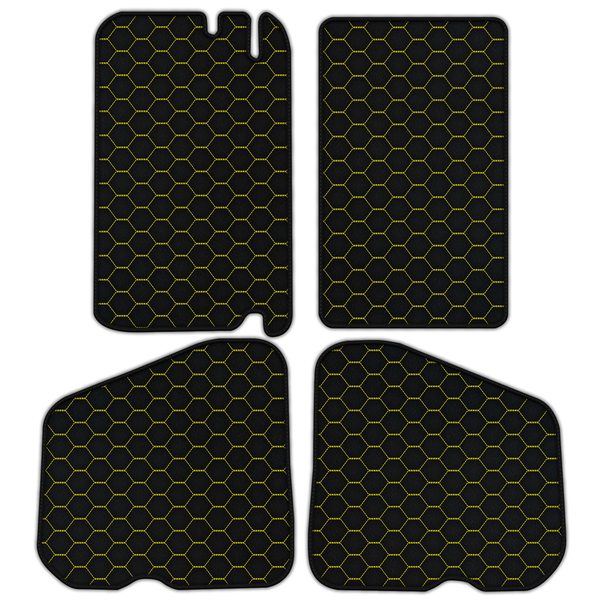 Customizable Raptor Hex Leather Floor Mats for Rolls Royce Shadow