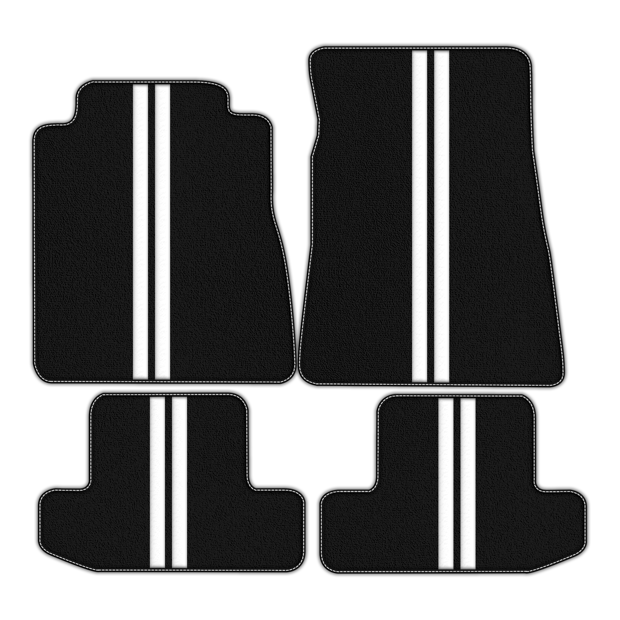 Premium Custom Black Floor Mats for Ford GT500 Shelby (2015-2021)