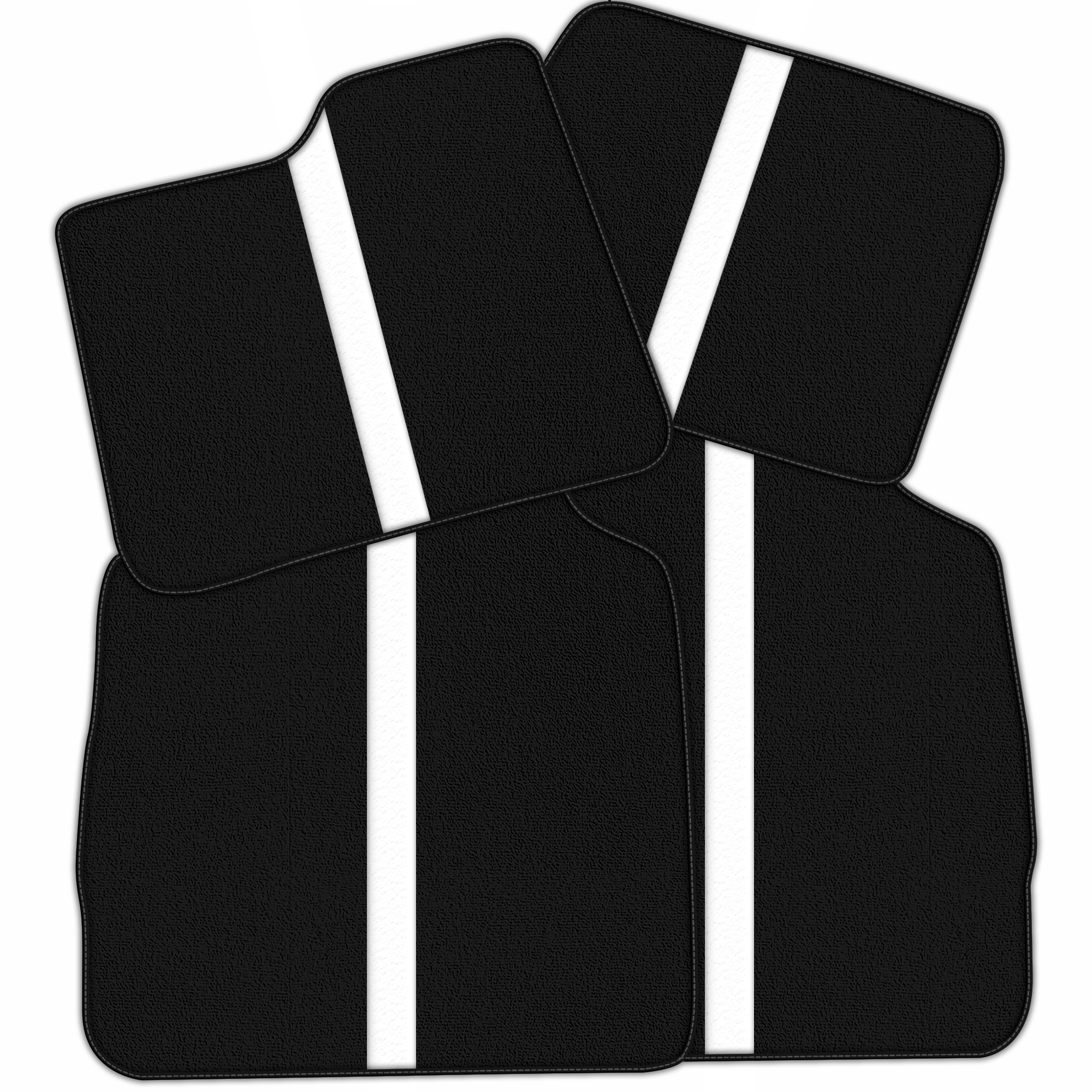 Premium Custom Black Floor Mats for Ferrari Portofino 2018-2023