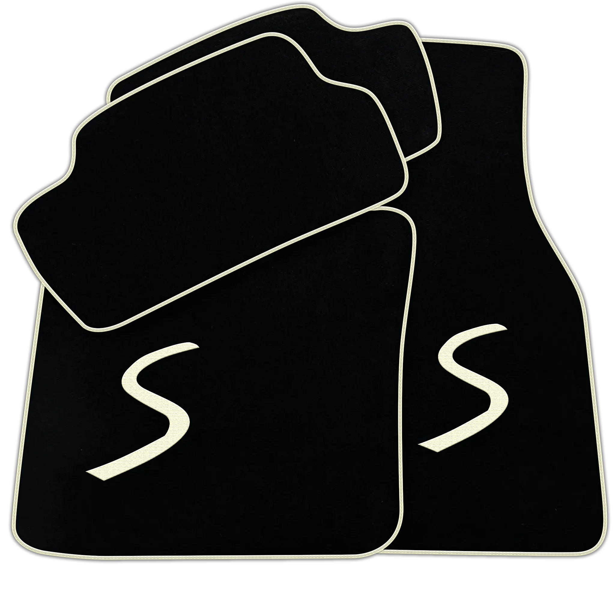 Black Floor Mats for Mini Cooper / One Electric (2020-2023)